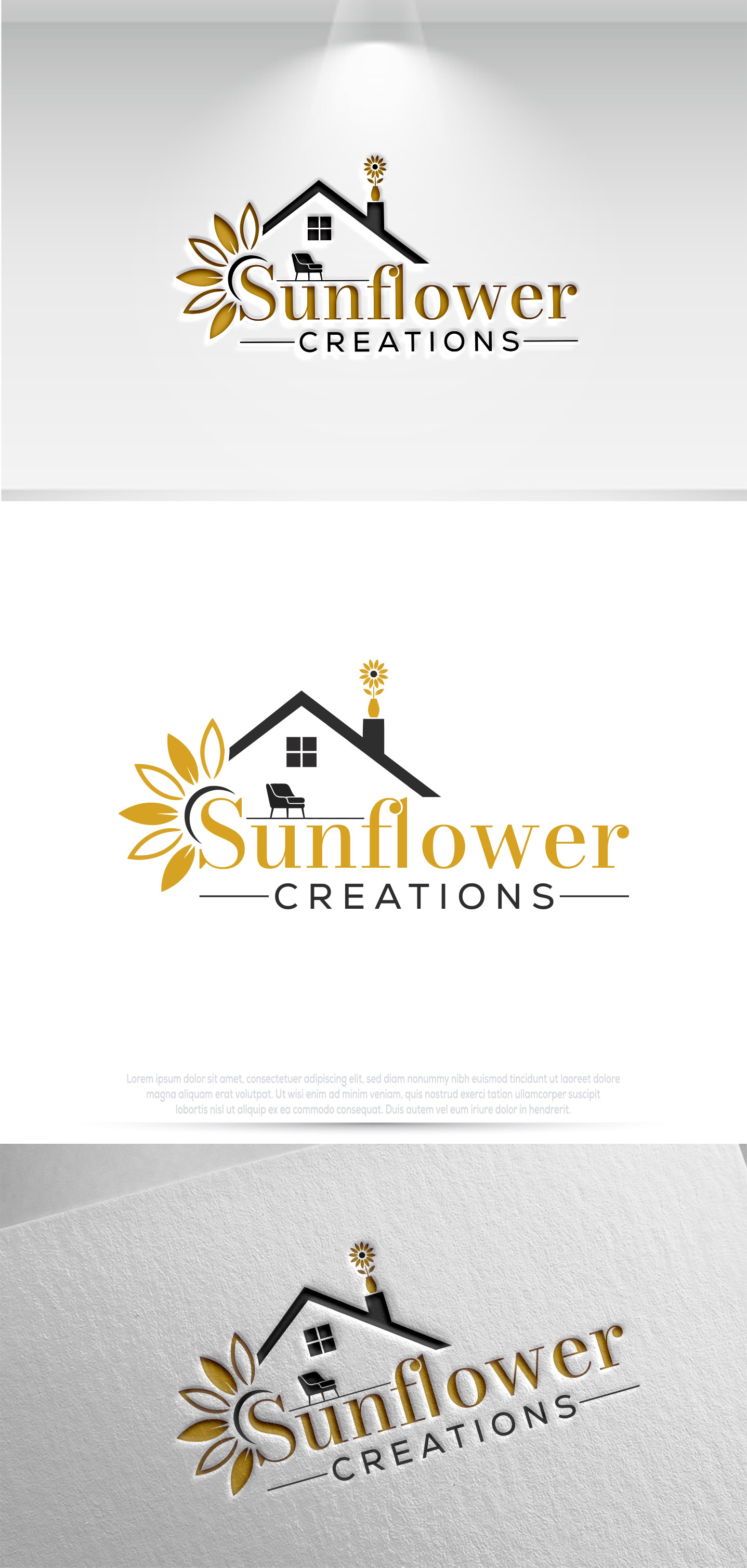 Logo Design by Raya™ for Sunflower Creations | Design #37489689