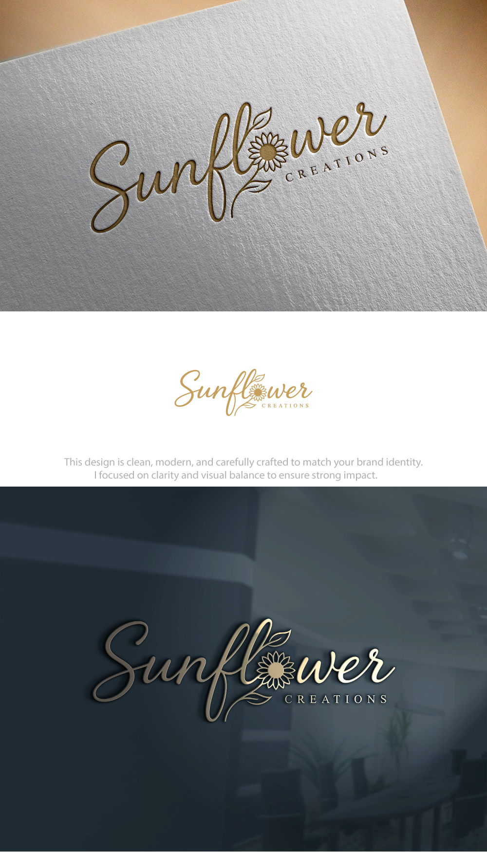 Logo Design by Hamza  Al-Muttalib for Sunflower Creations | Design #37472821