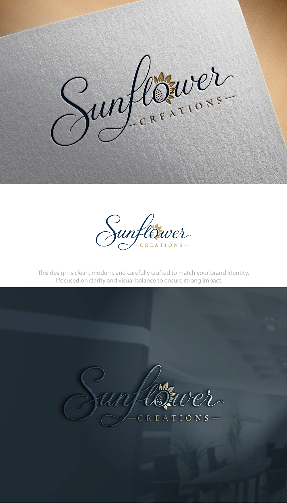 Logo Design by Hamza  Al-Muttalib for Sunflower Creations | Design #37472822