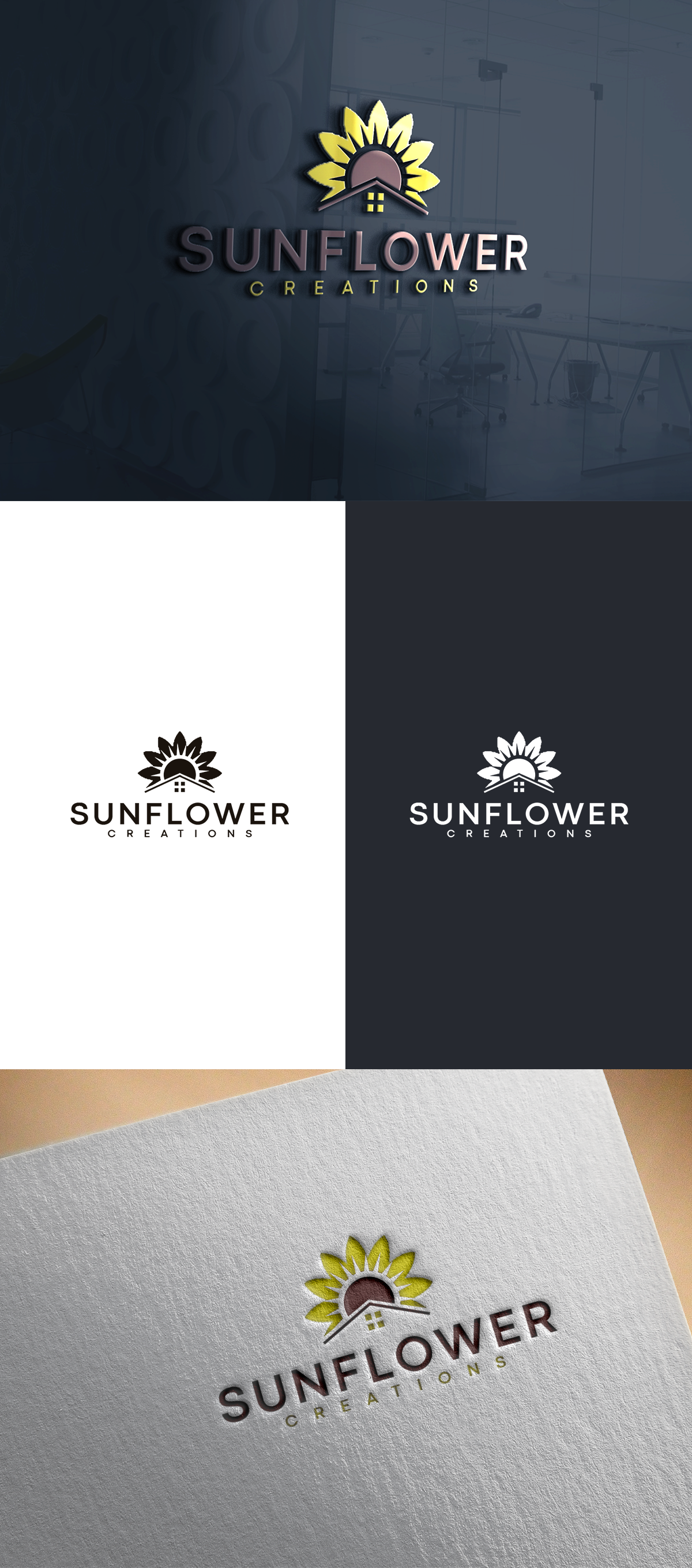 Logo-Design von SANJU1 für Sunflower Creations | Design #37475762