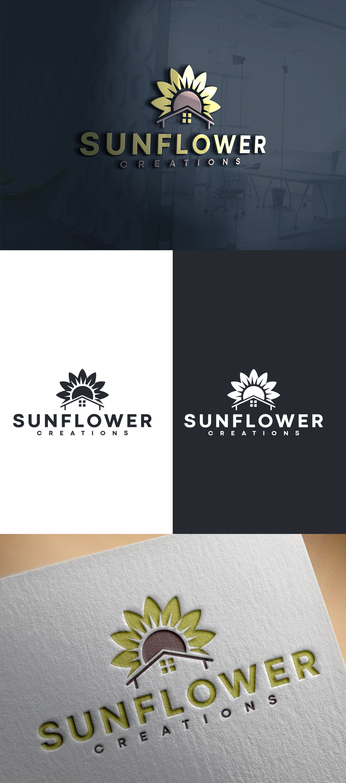 Logo Design by SANJU1 for Sunflower Creations | Design #37491677