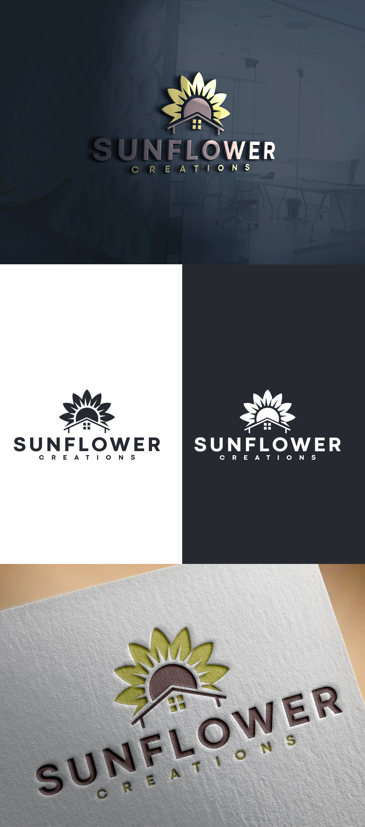Logo Design by SANJU1 for Sunflower Creations | Design #37491859