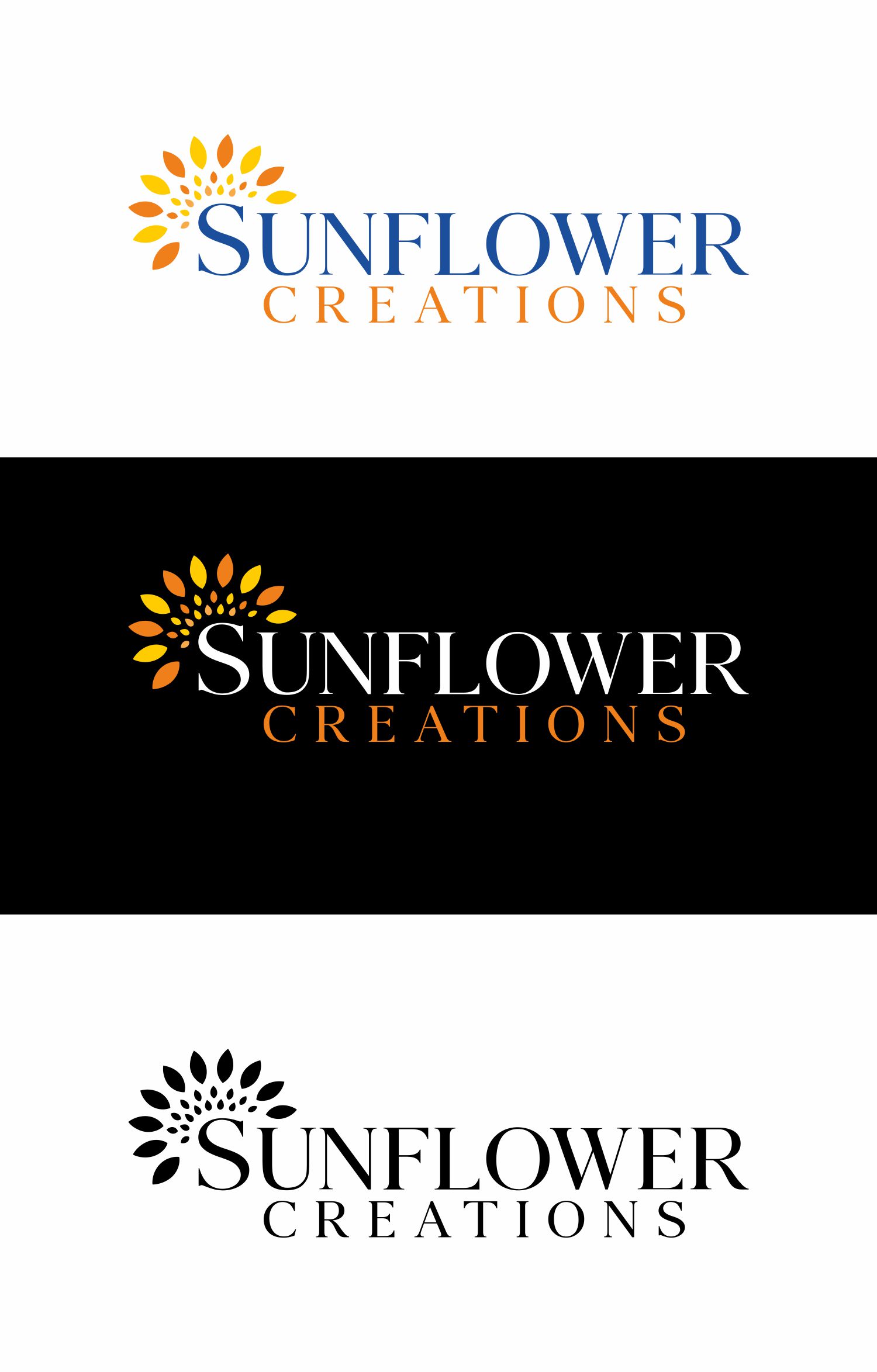 Logo Design by LordRam for Sunflower Creations | Design #37478025
