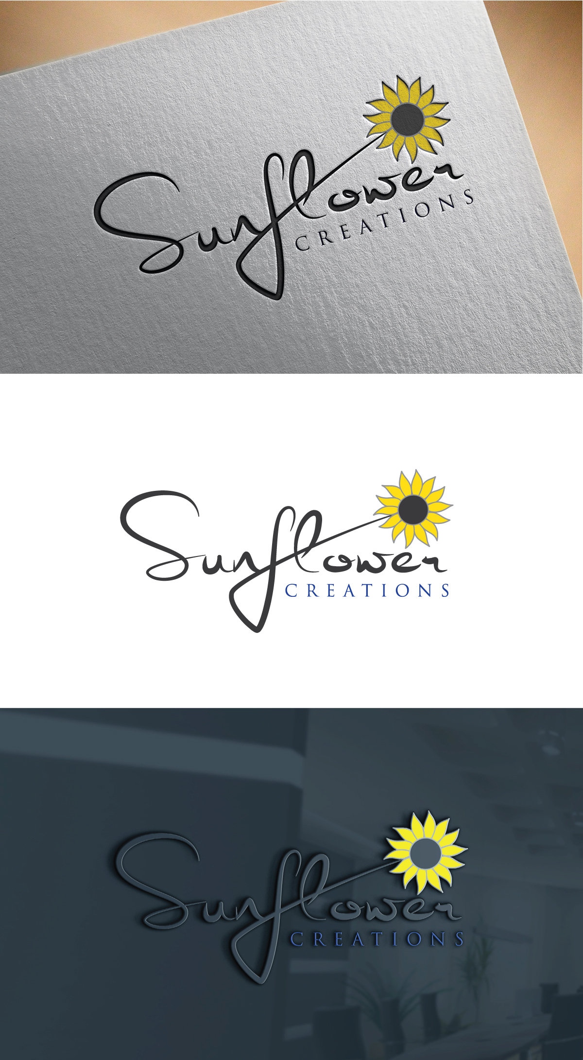 Logo Design by Cool-Designer for Sunflower Creations | Design #37475337