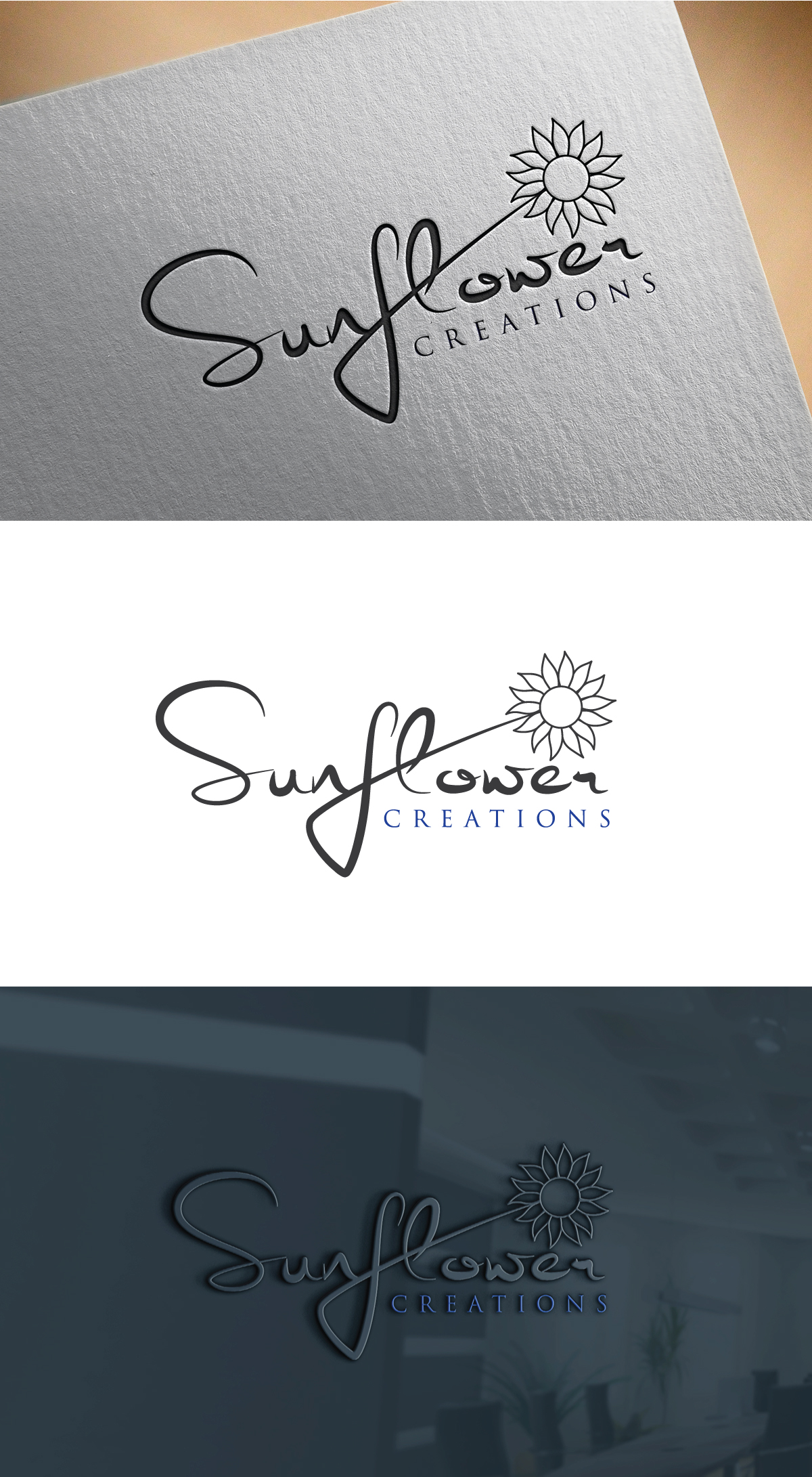 Logo Design by Cool-Designer for Sunflower Creations | Design #37475338