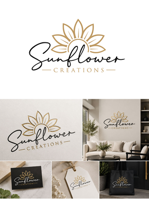 Logo Design by MaishaDesign for Sunflower Creations | Design: #37479395