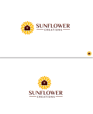 Logo Design by Birdcage for Sunflower Creations | Design: #37475459