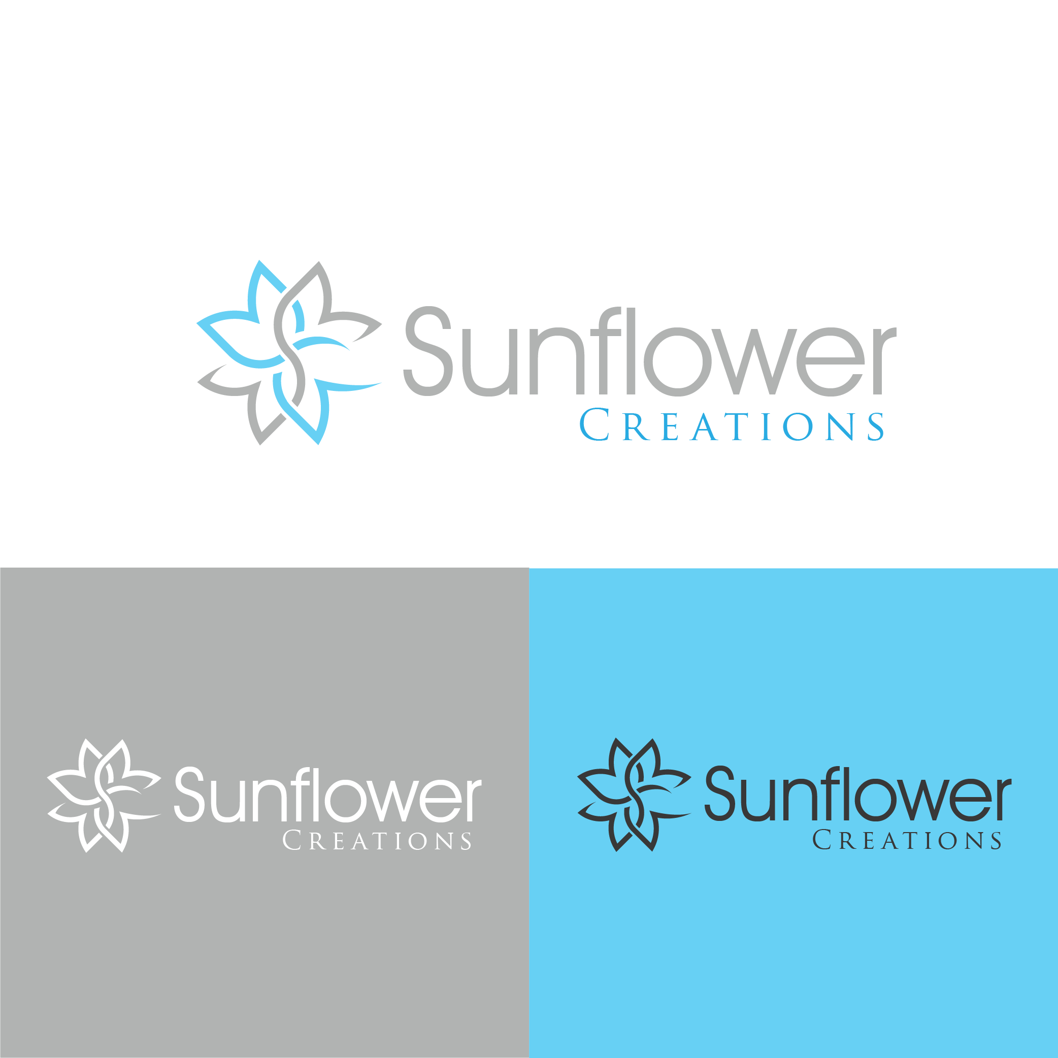 Logo Design by megamen for Sunflower Creations | Design #37476577