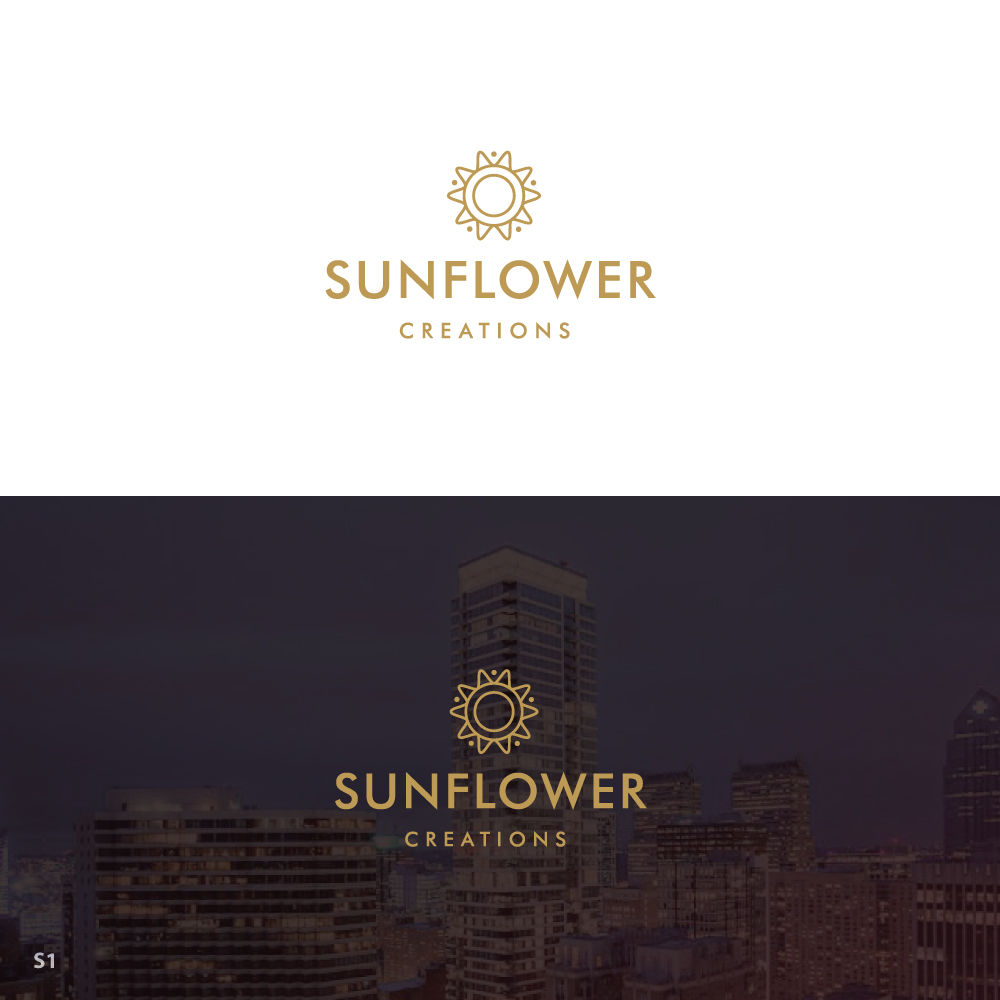 Logo Design by Sujit Banerjee for Sunflower Creations | Design #37474915