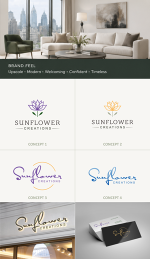 Logo Design by eudo for Sunflower Creations | Design: #37474491