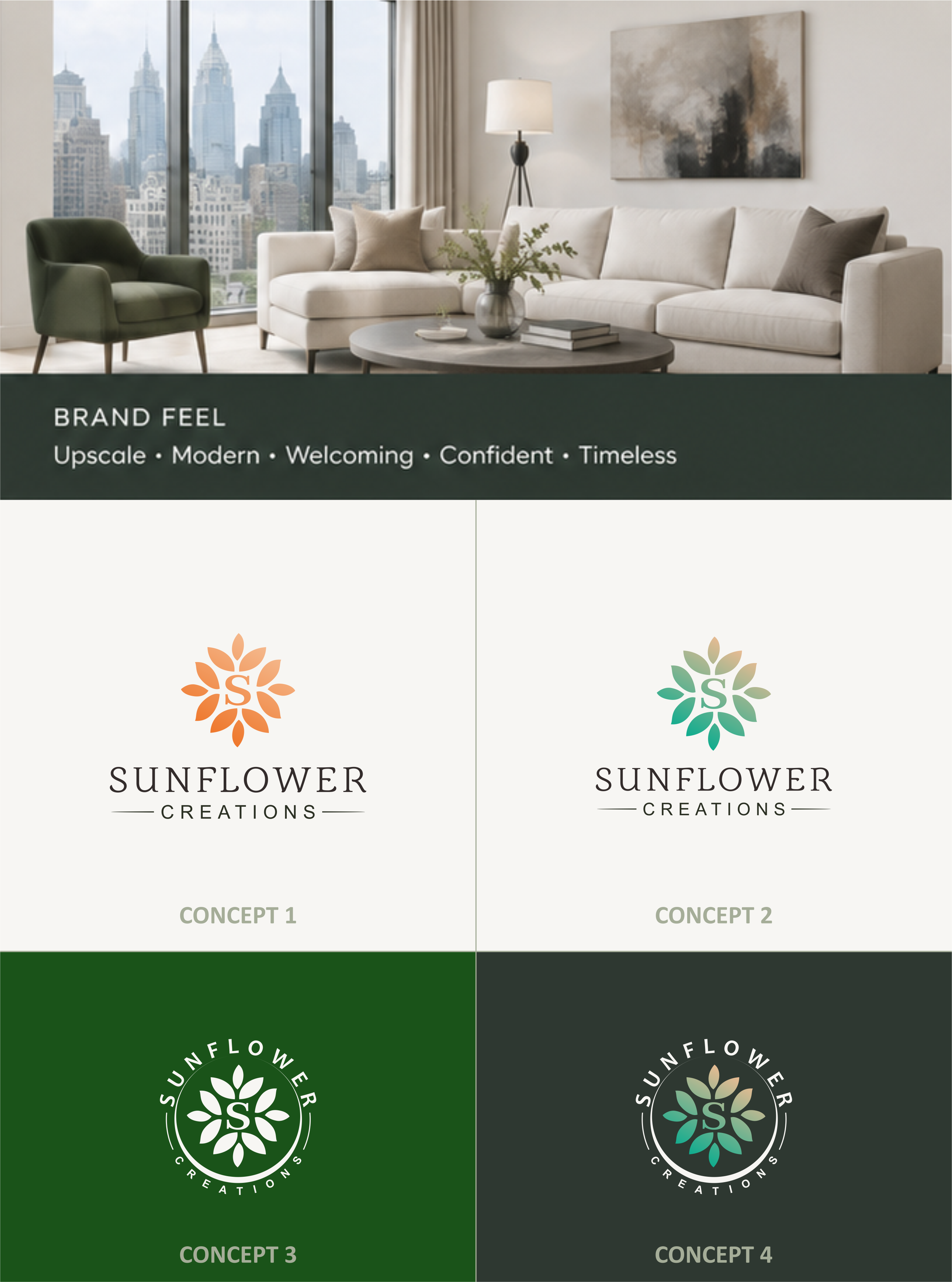 Logo Design by eudo for Sunflower Creations | Design #37474639