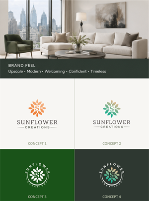 Logo Design by eudo for Sunflower Creations | Design: #37474639