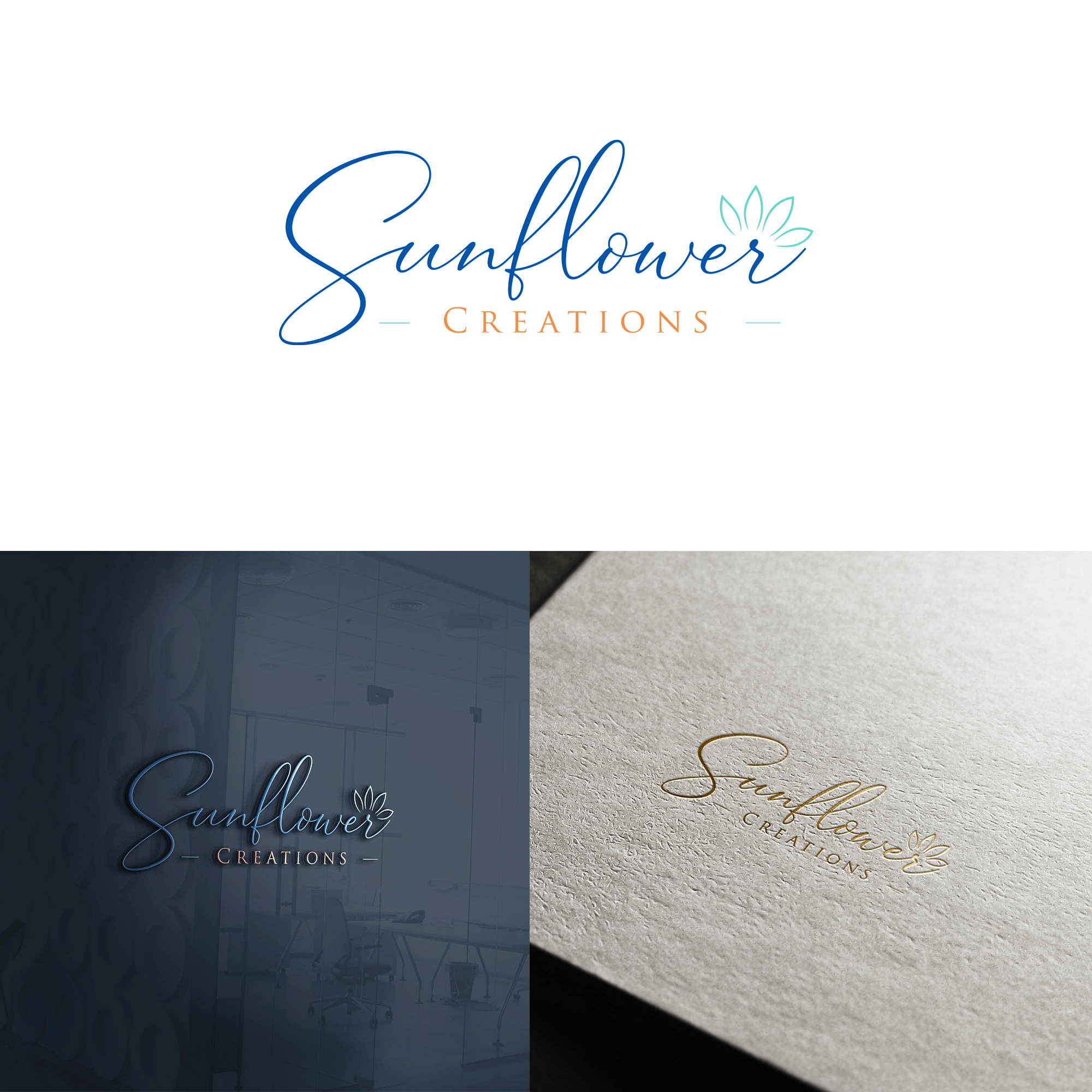 Logo Design by yoossefMaroc for Sunflower Creations | Design #37475355