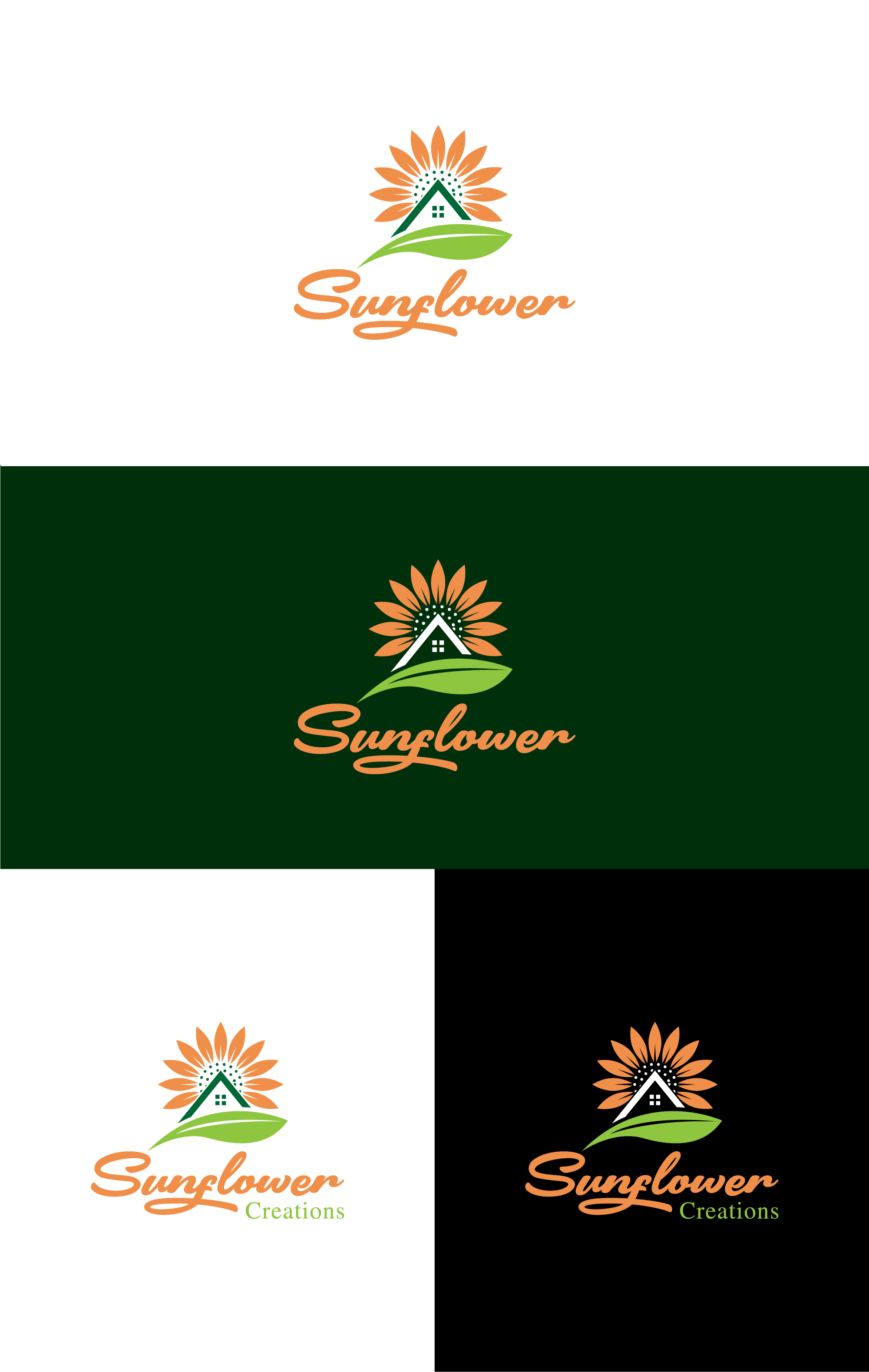 Logo Design by Deziners Zone for Sunflower Creations | Design #37474642