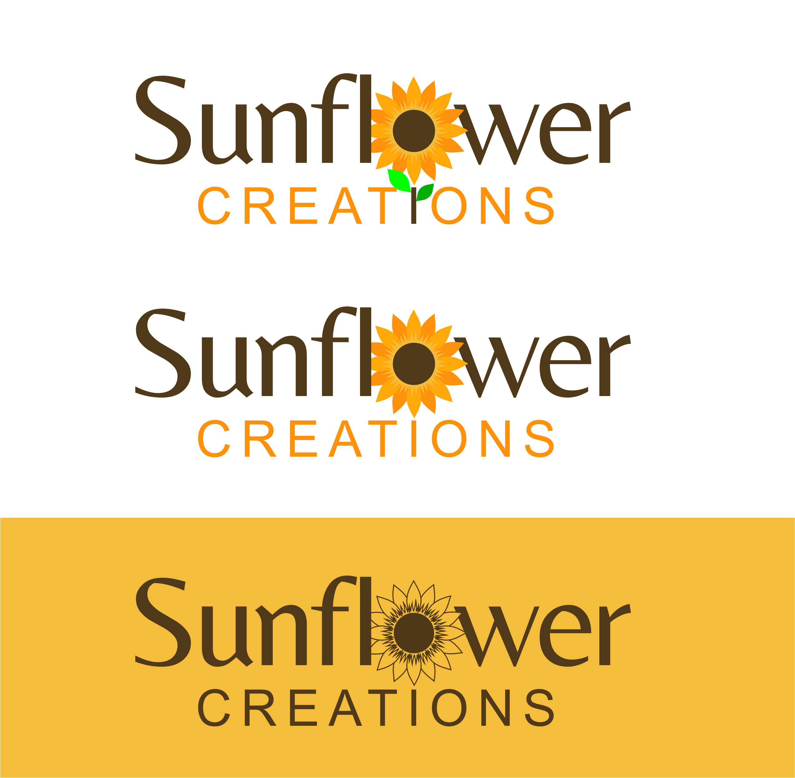 Logo Design by pa2pat for Sunflower Creations | Design #37473437