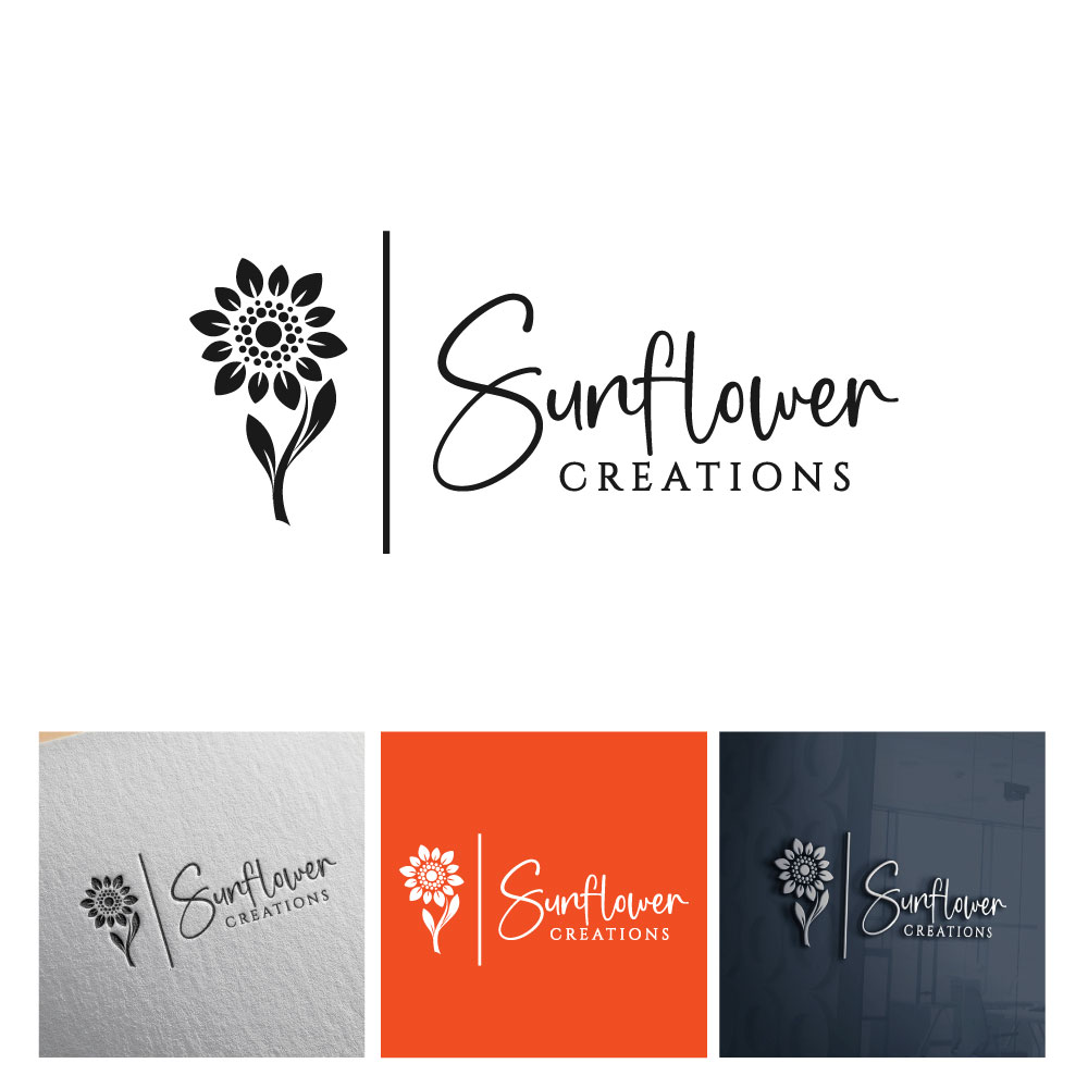Logo Design by michellefrances for Sunflower Creations | Design #37482697