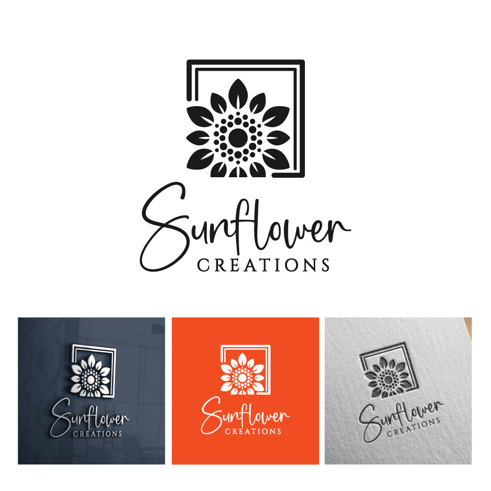 Logo Design by michellefrances for Sunflower Creations | Design #37482753