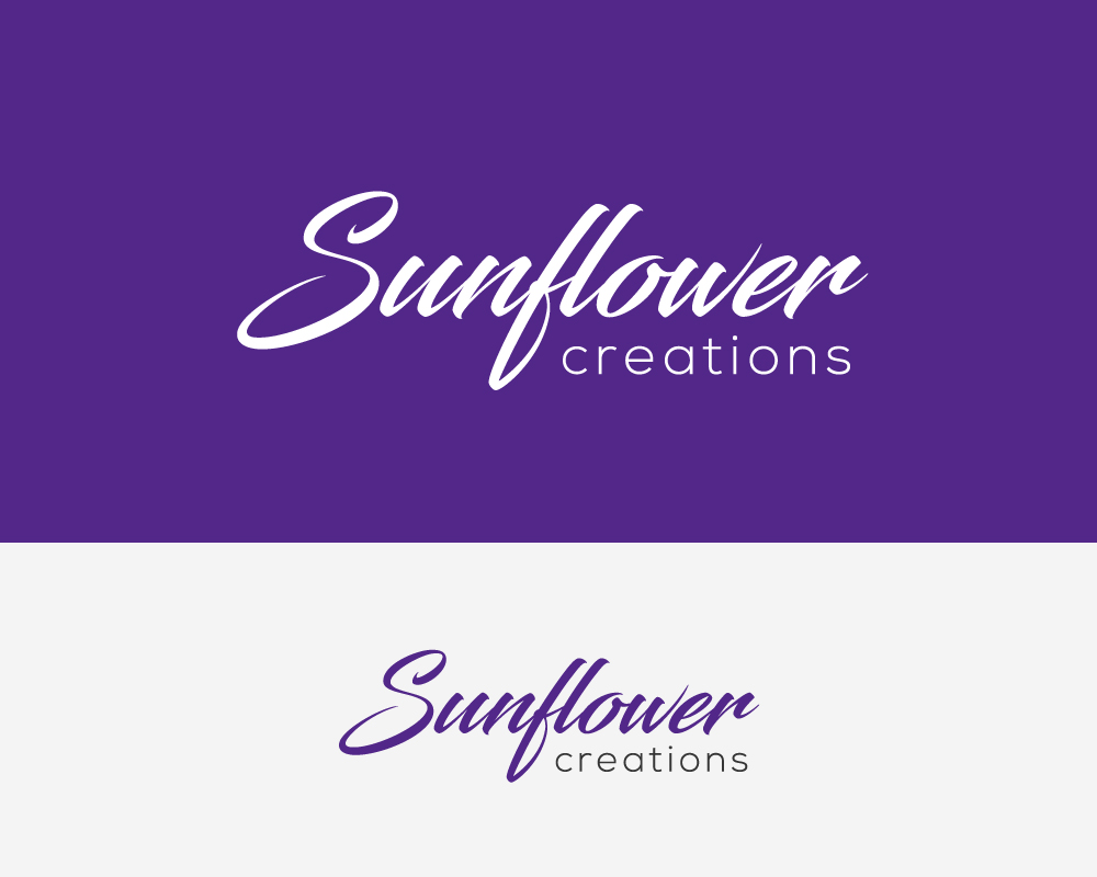 Logo Design by objects for Sunflower Creations | Design #37473373
