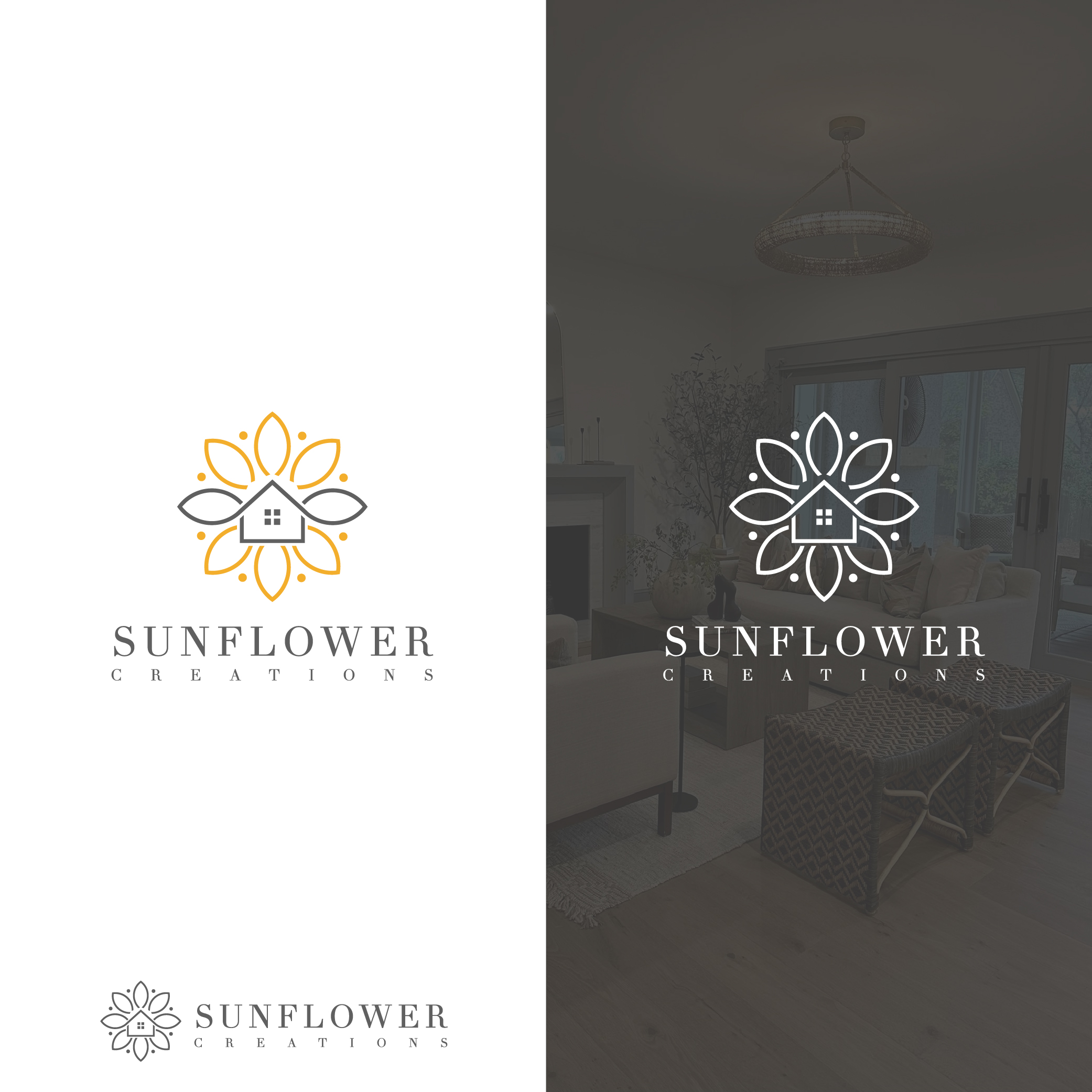 Logo Design by AL-BARAKAH for Sunflower Creations | Design #37472519