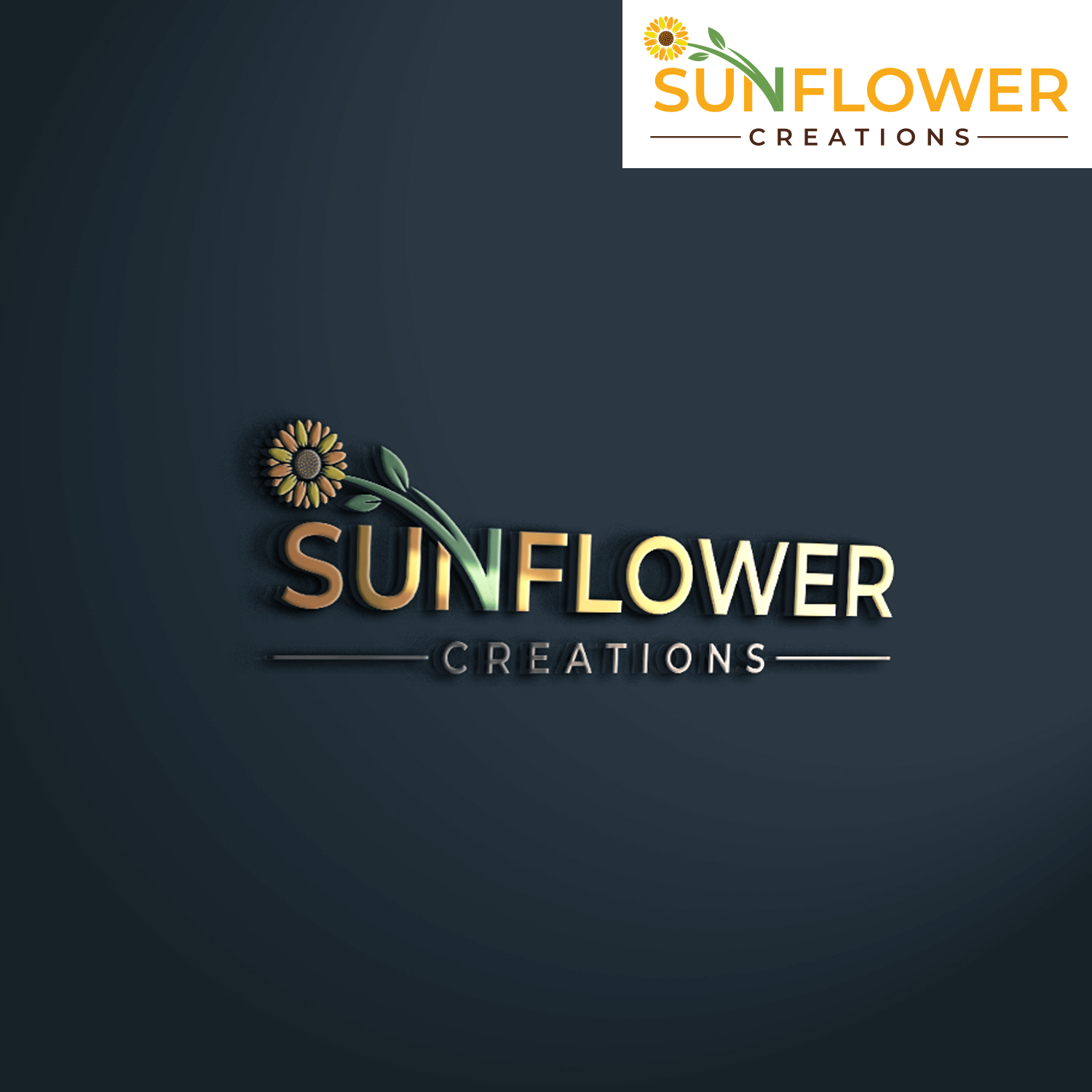 Logo Design by EnaGraph for Sunflower Creations | Design #37474564