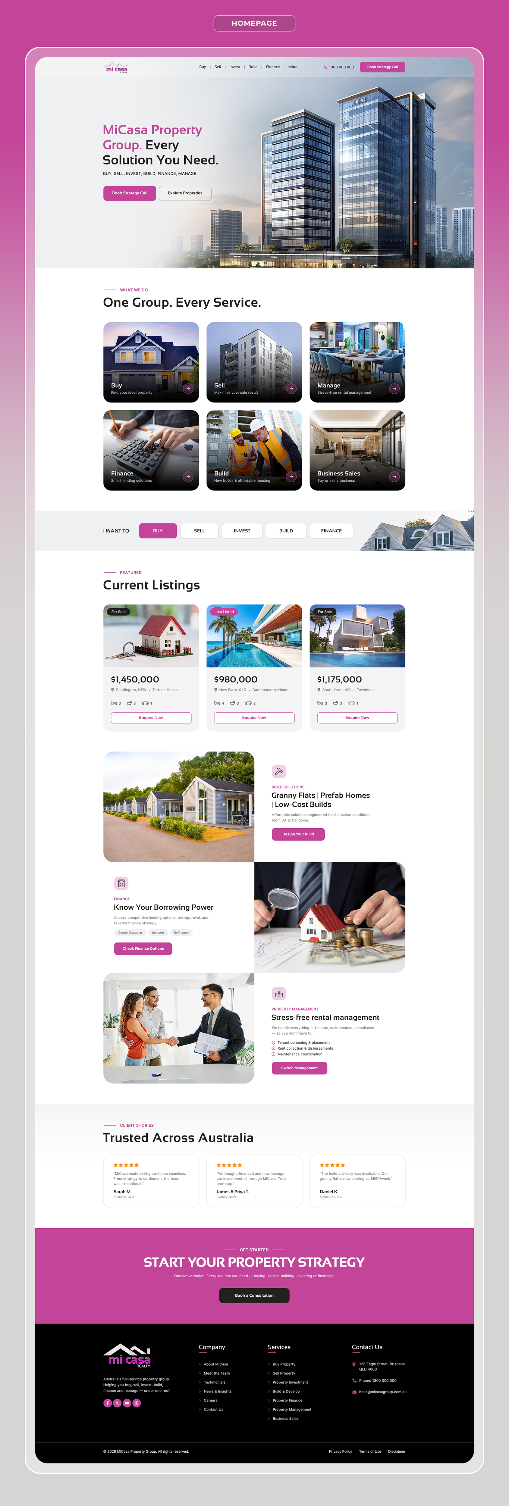 Web Design by Ziaul Haque for this project | Design #37481612