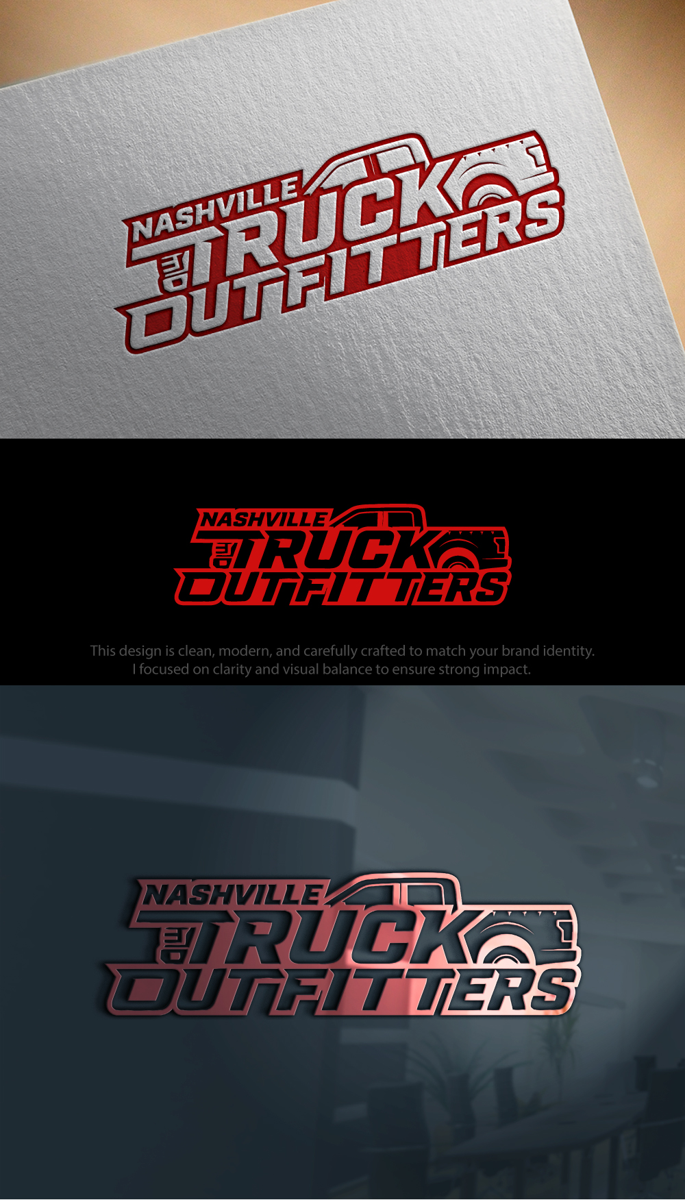 Logo Design by Hamza  Al-Muttalib for Nashville Truck Outfitters | Design #37479296