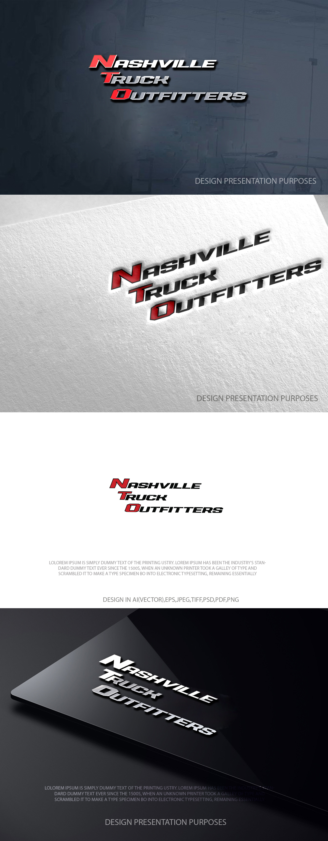 Logo-Design von zebronicgraphic für Nashville Truck Outfitters | Design #37478910