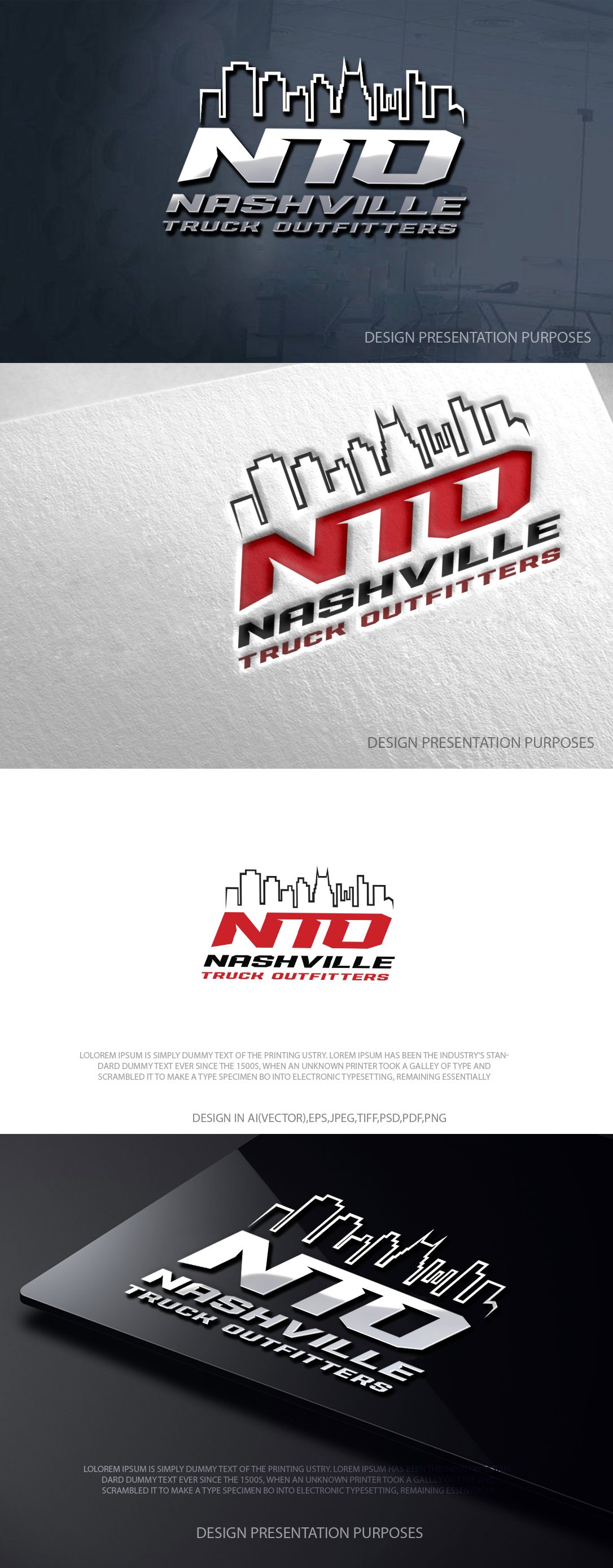 Logo-Design von zebronicgraphic für Nashville Truck Outfitters | Design #37480329