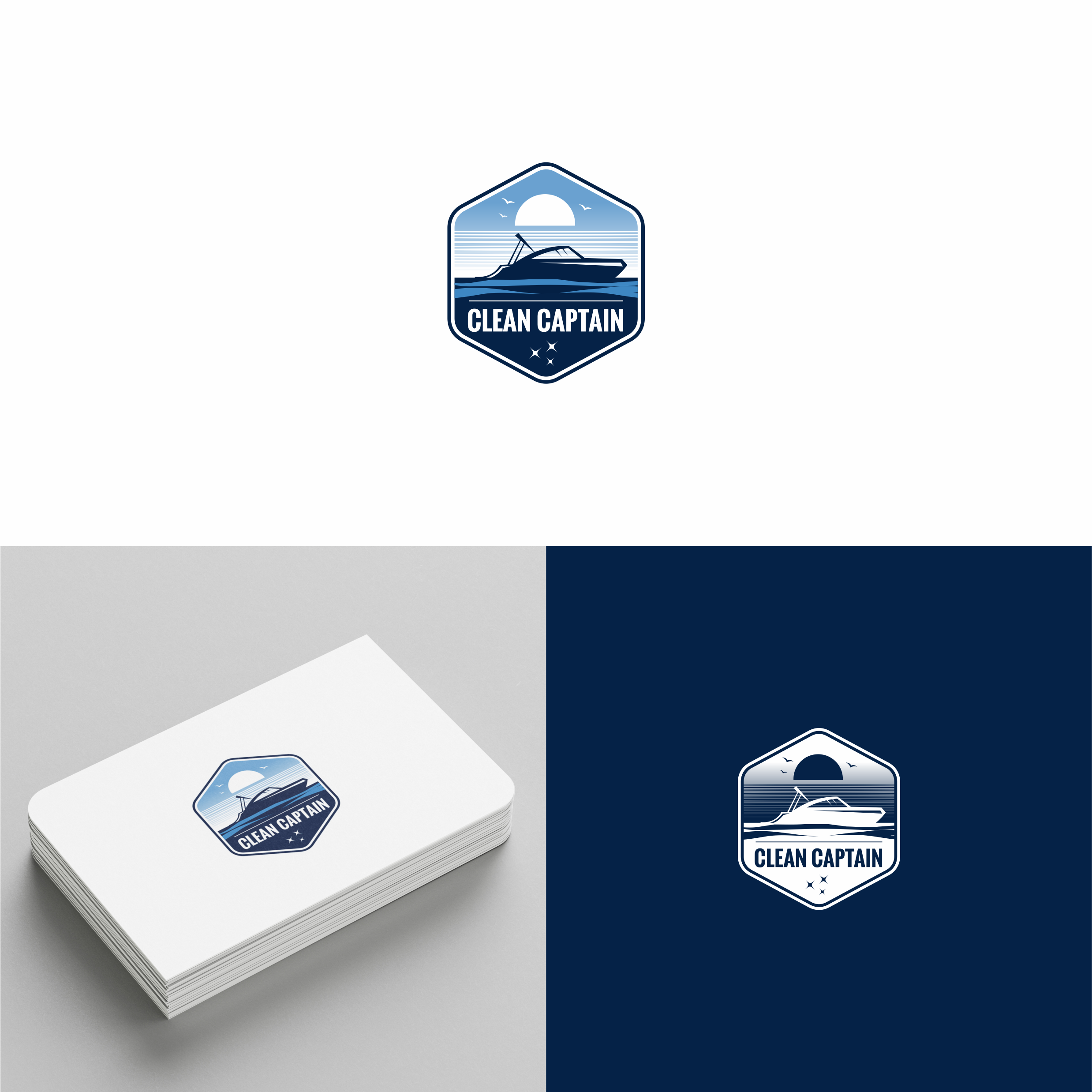 Logo Design by melzh for Clean Captain | Design #37485843