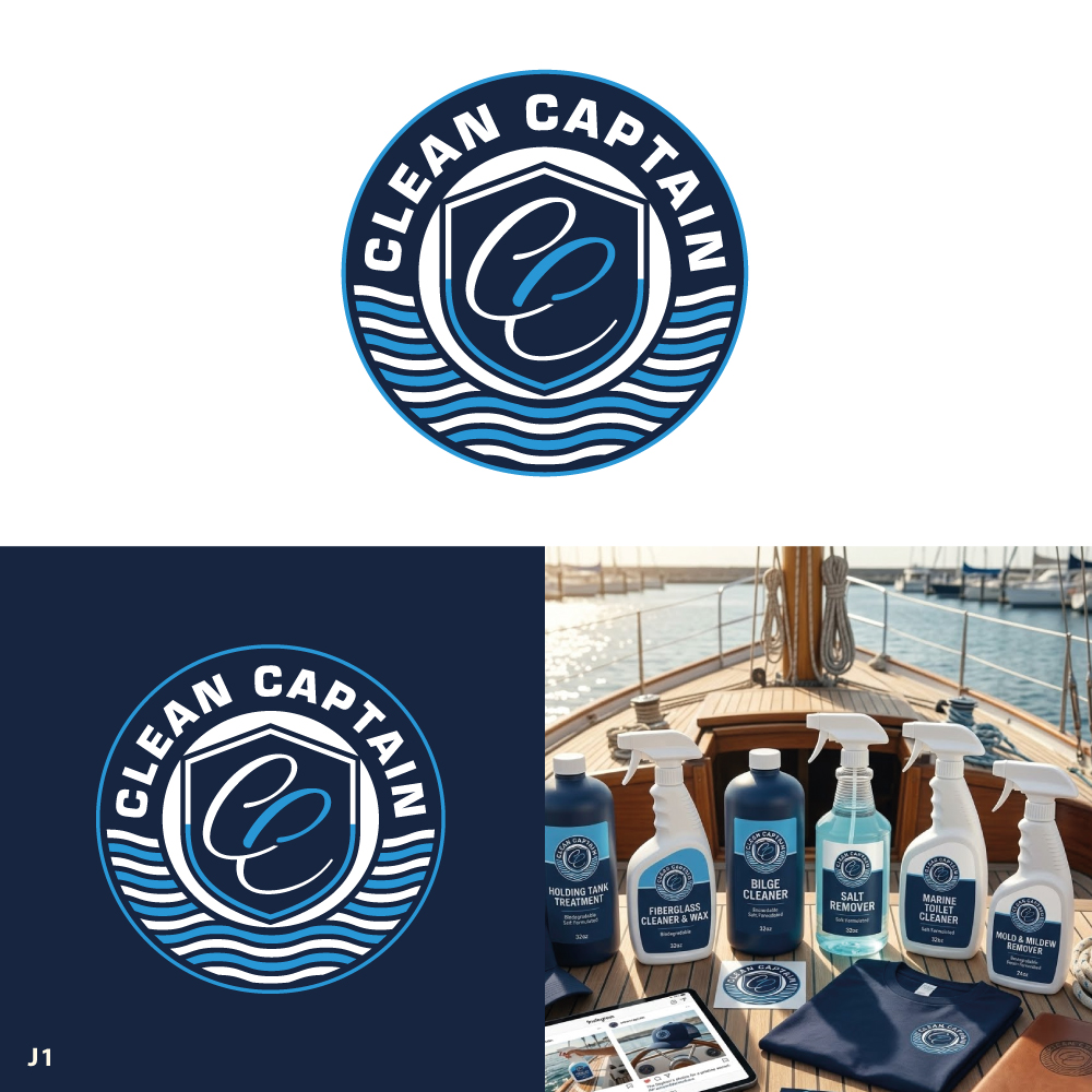 Logo Design by Sujit Banerjee for Clean Captain | Design #37487345