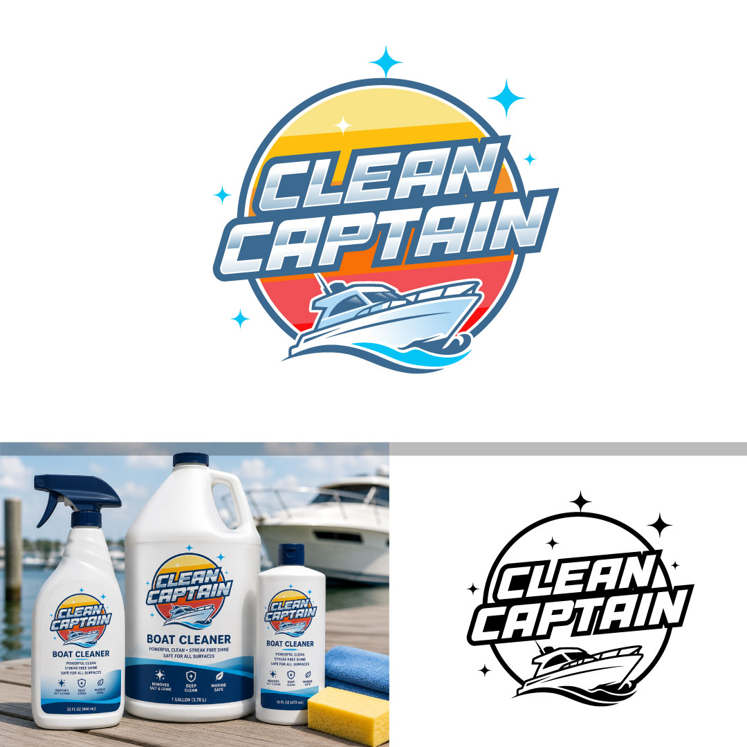 Logo Design by Timefortheweb for Clean Captain | Design #37533957