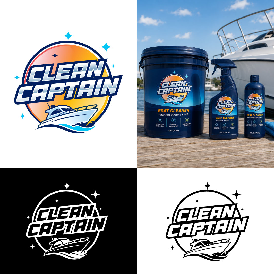 Logo Design by Timefortheweb for Clean Captain | Design #37533974