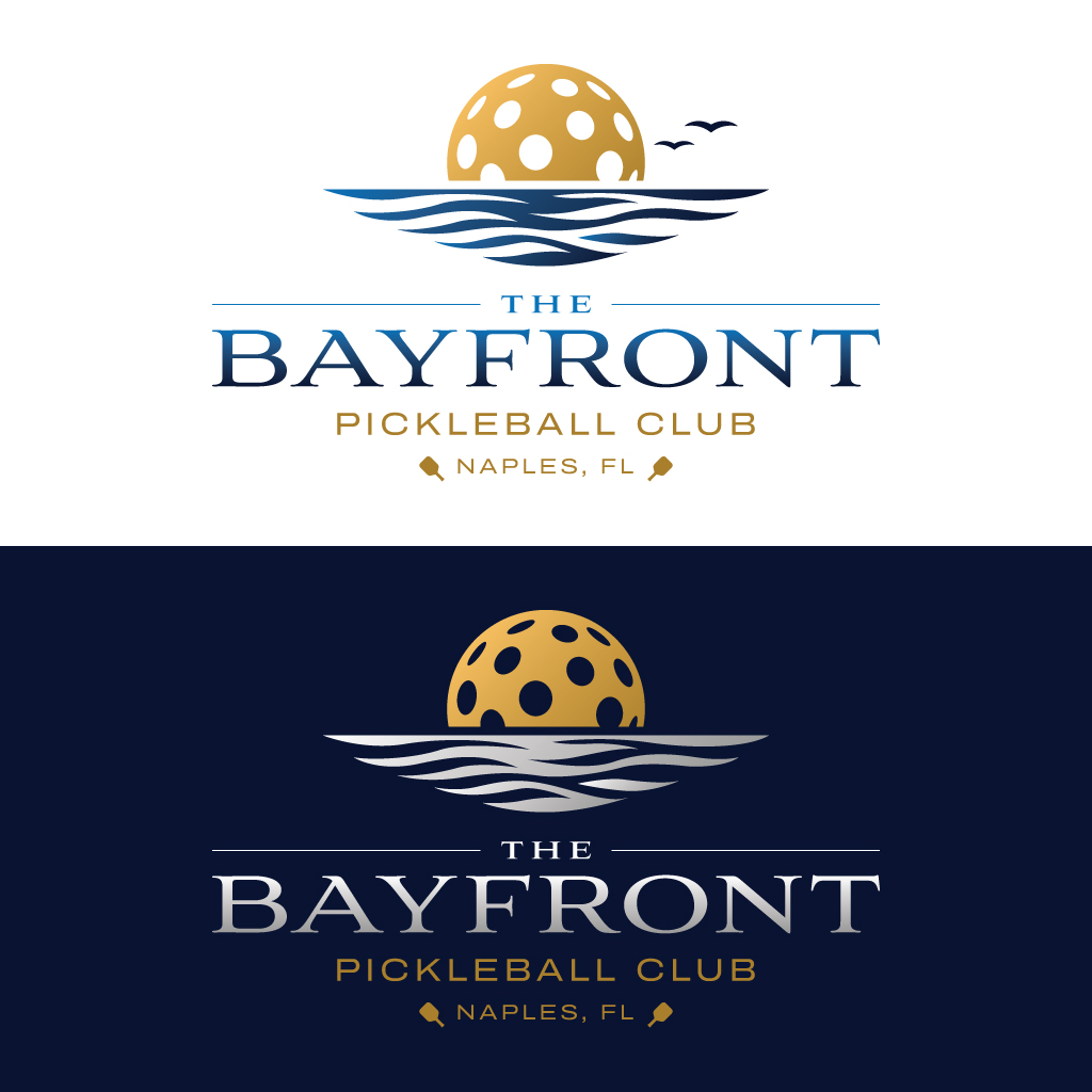 Diseño de Logo por JohnnyCactus para The Bayfront Pickleball Club | Diseño #37495825