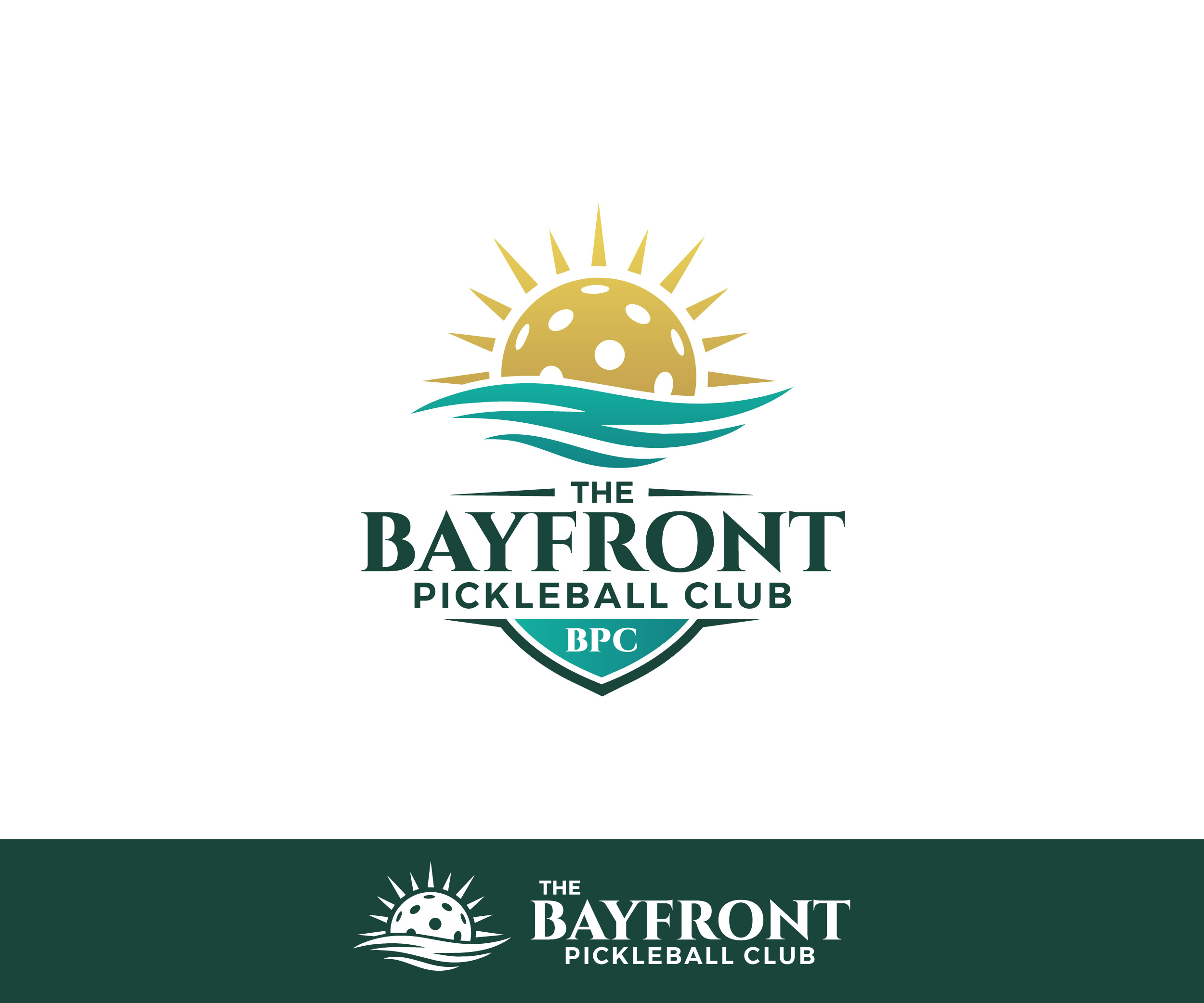 Logo-Design von James J. für The Bayfront Pickleball Club | Design #37491779