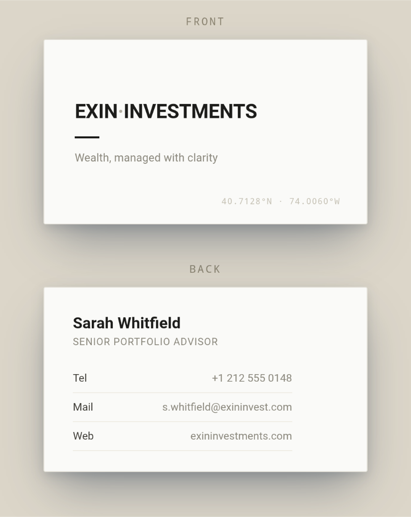 Business Card Design by Fusionex Studio for this project | Design #37502090