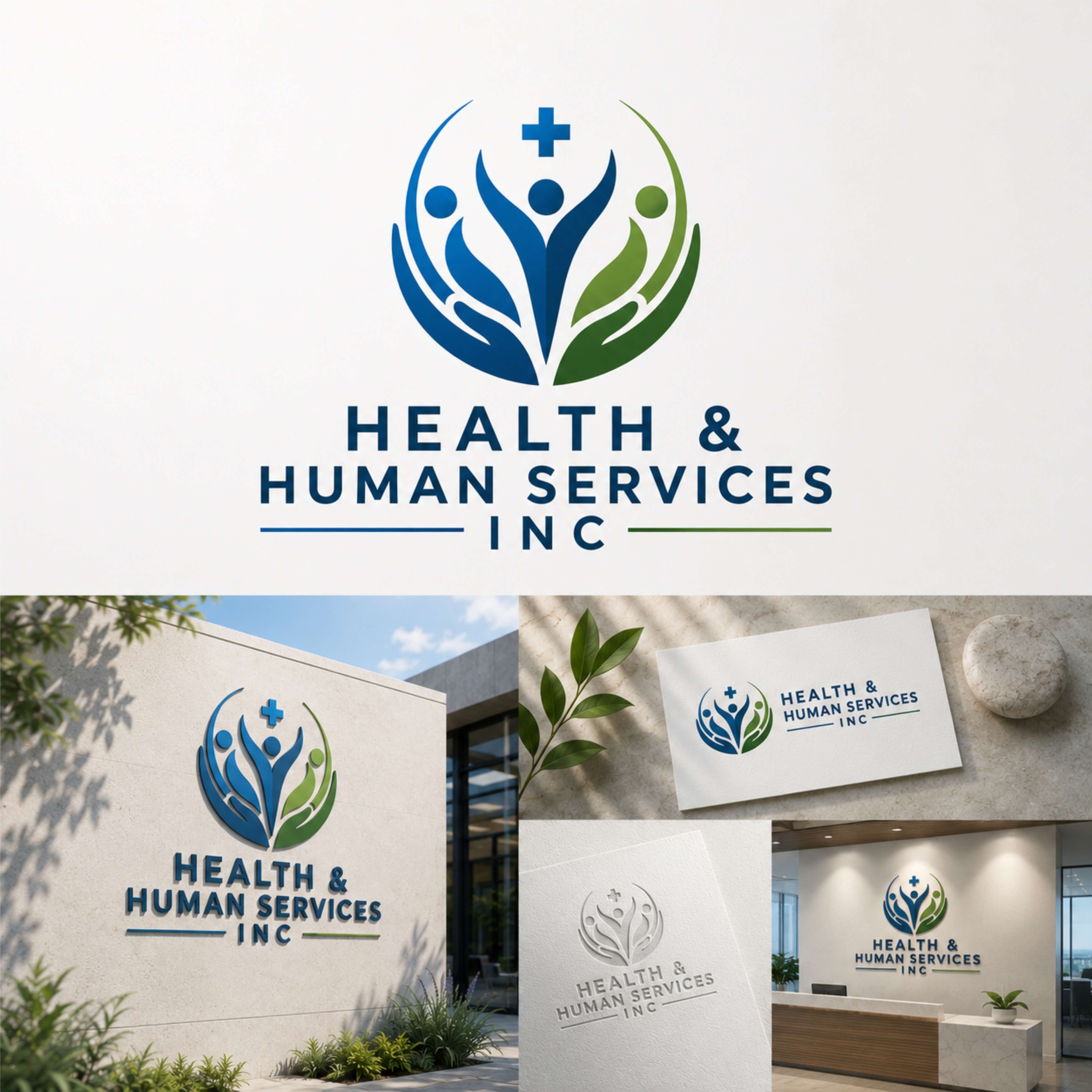 Logo Design by Stone Black for Health & Human Services Inc | Design #37504416
