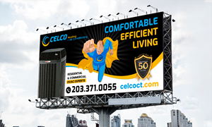 Design de Panneau par WrapTonic24 pour Celco Heating and AC | Design : #37505921