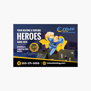 Billboard Design by Yash4 for Celco Heating and AC | Design #37509348