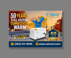 Design de Panneau par debdesign pour Celco Heating and AC | Design : #37506388