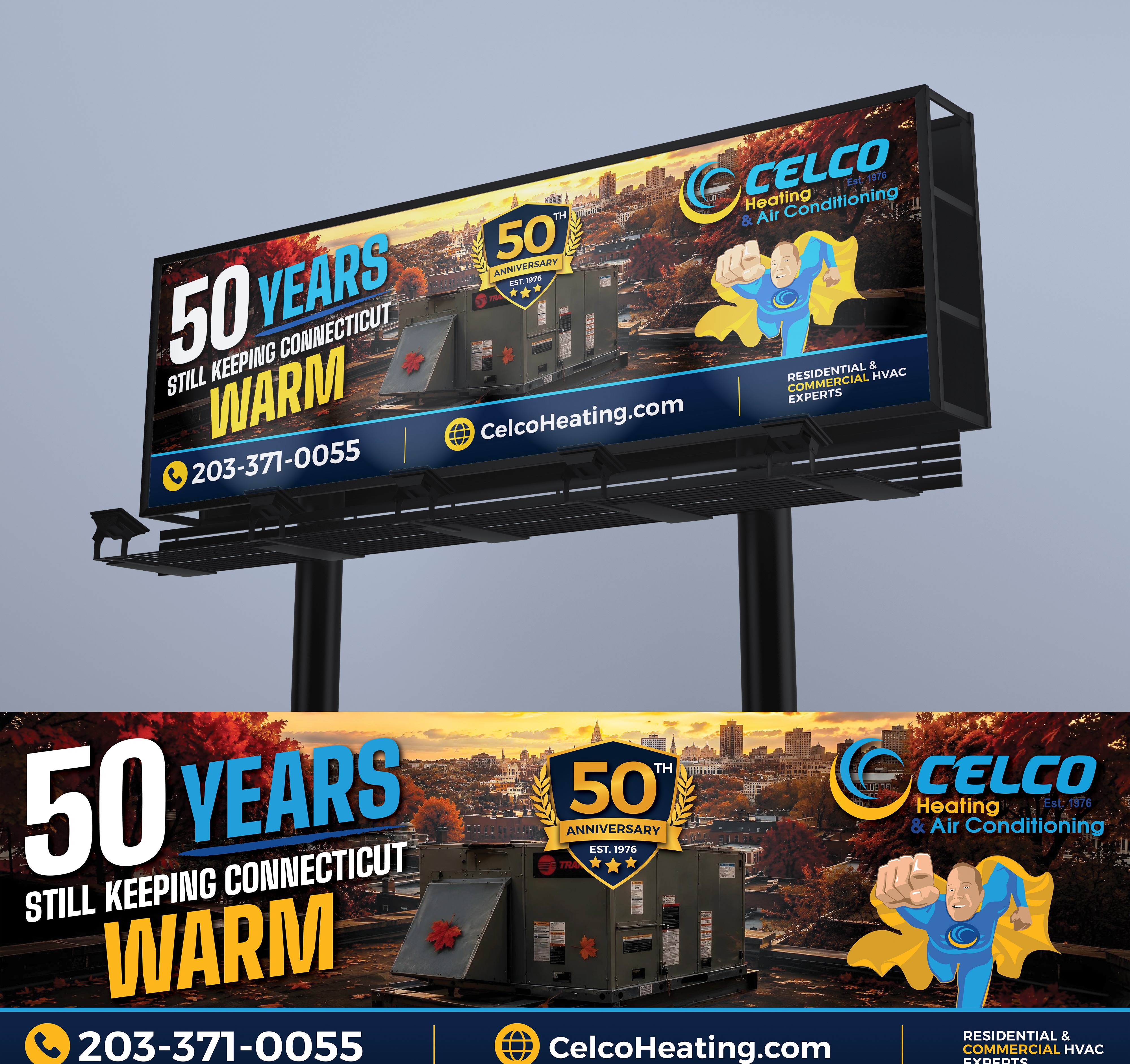 Design de Panneau par Impressive Designs pour Celco Heating and AC | Design #37505669