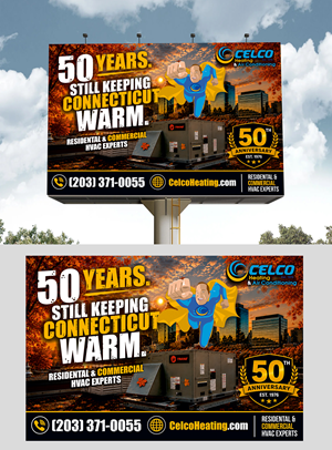Design de Panneau par Aurora:) pour Celco Heating and AC | Design : #37505477