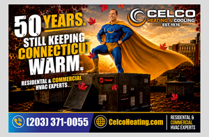 Diseño de Cartelera por Aurora:) para Celco Heating and AC | Diseño: #37582510