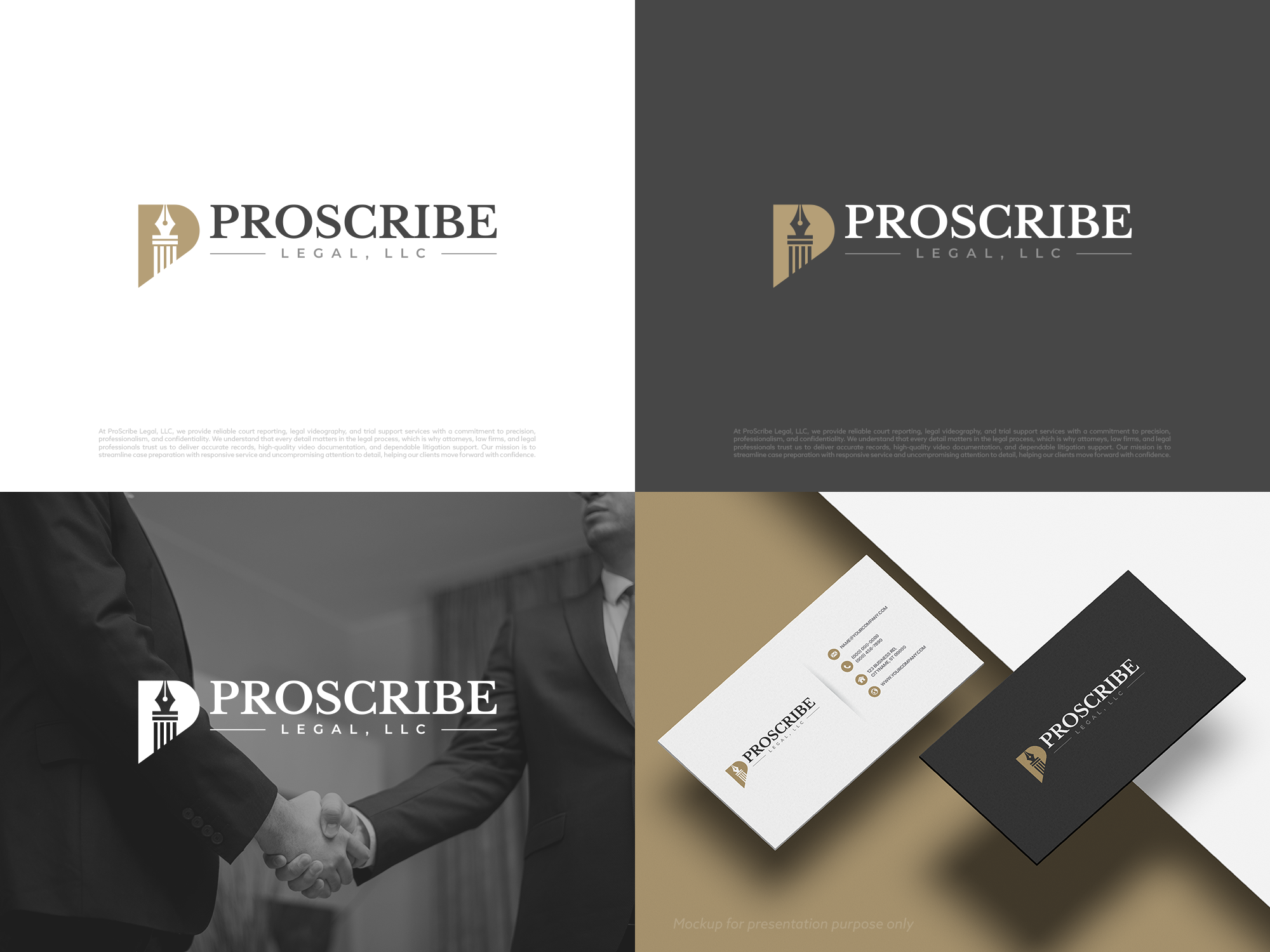 Logo Design by COLOUR CREATIVE for Baij Court Reporting, LLC | Design #37522982