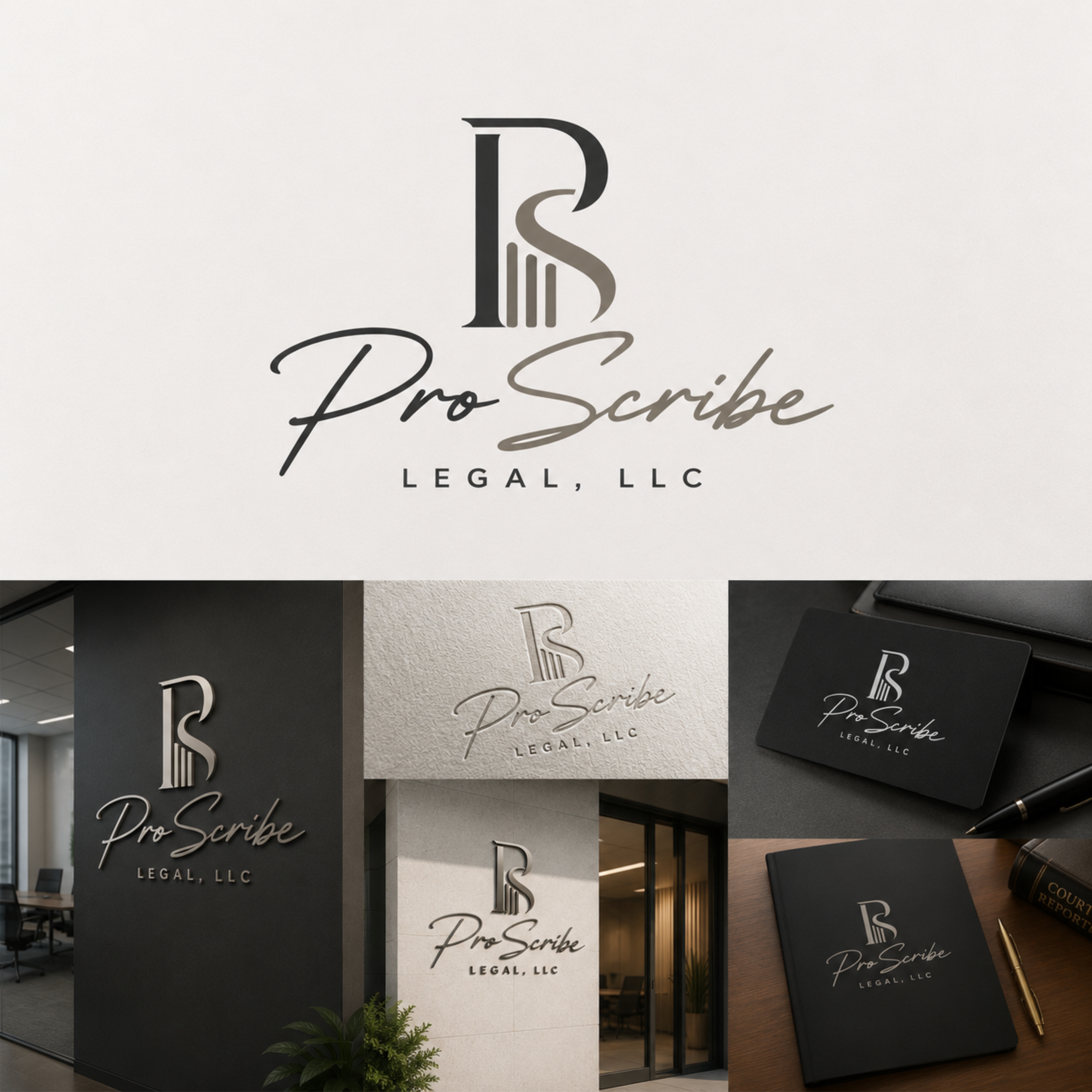 Logo Design by Stone Black for Baij Court Reporting, LLC | Design #37528105