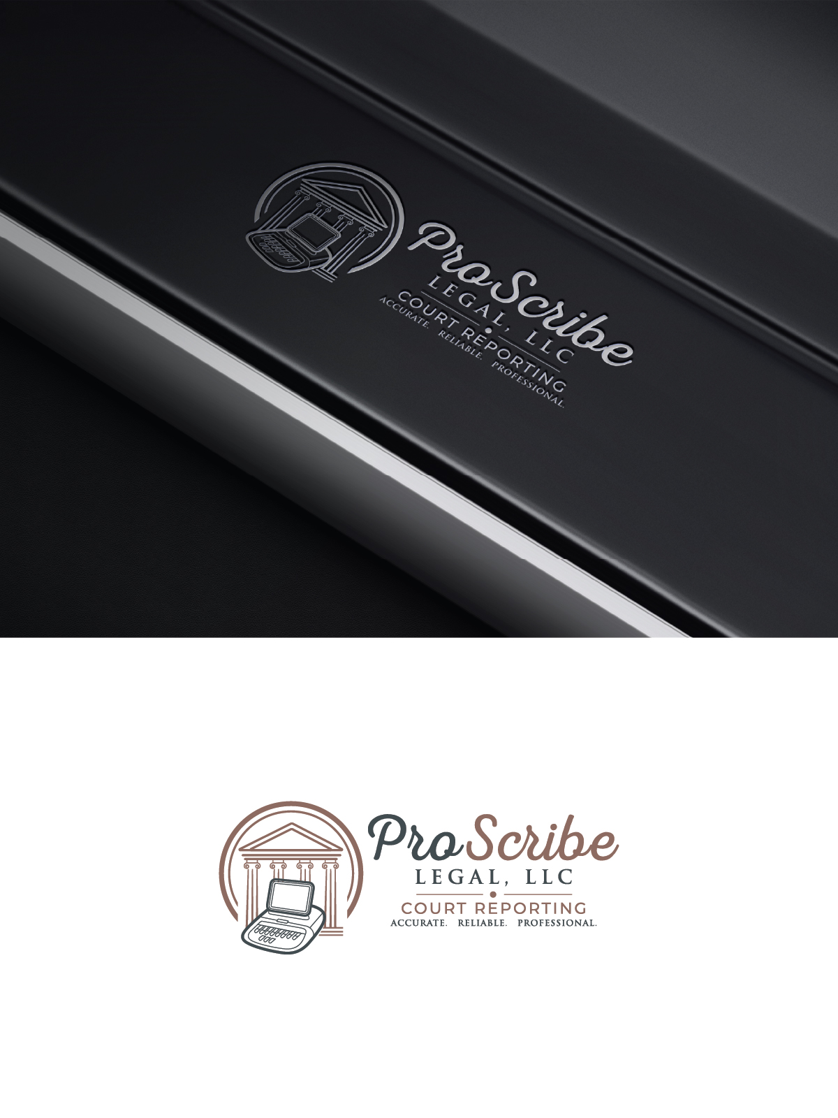 Logo Design by Maxo-Biz for Baij Court Reporting, LLC | Design #37509352