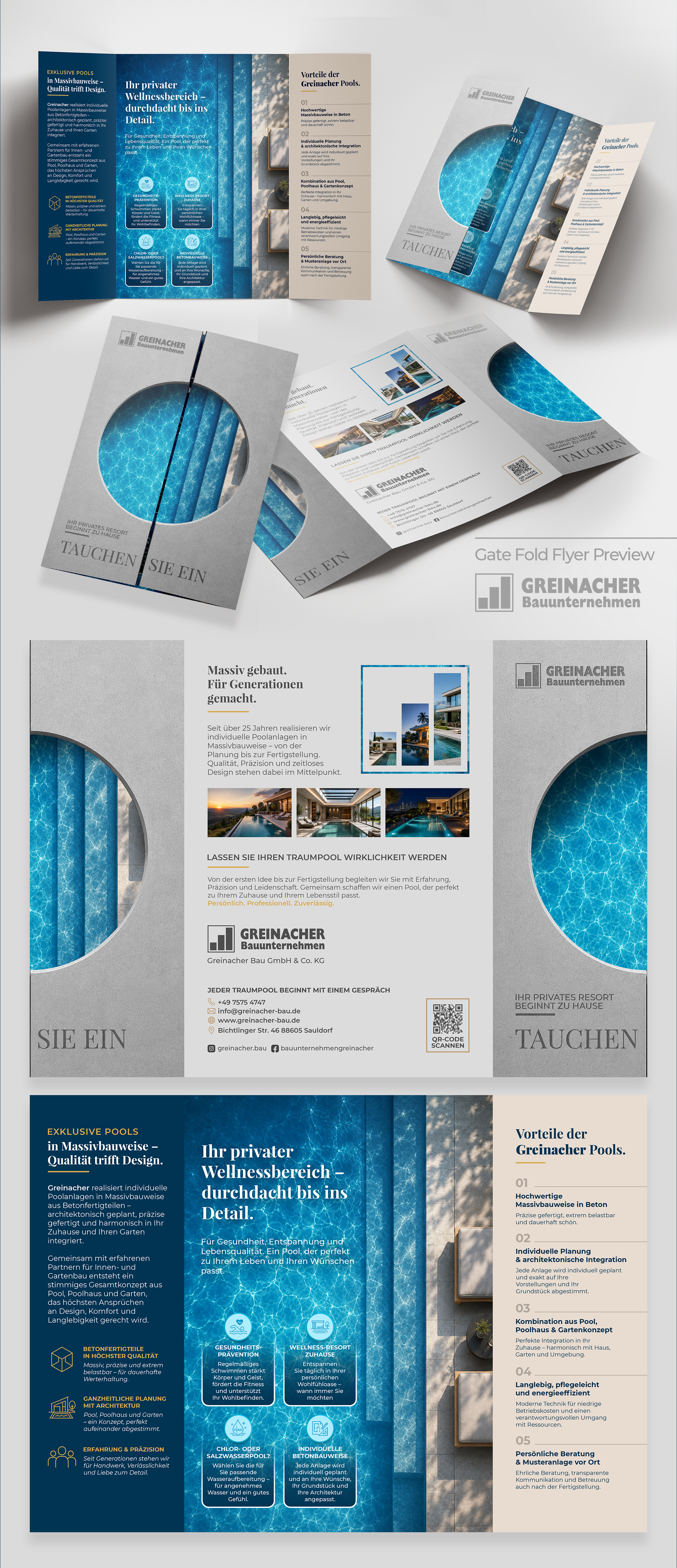 Flyer Design by estevangio for Greinacher Bau GmbH & Co. KG | Design #37516303