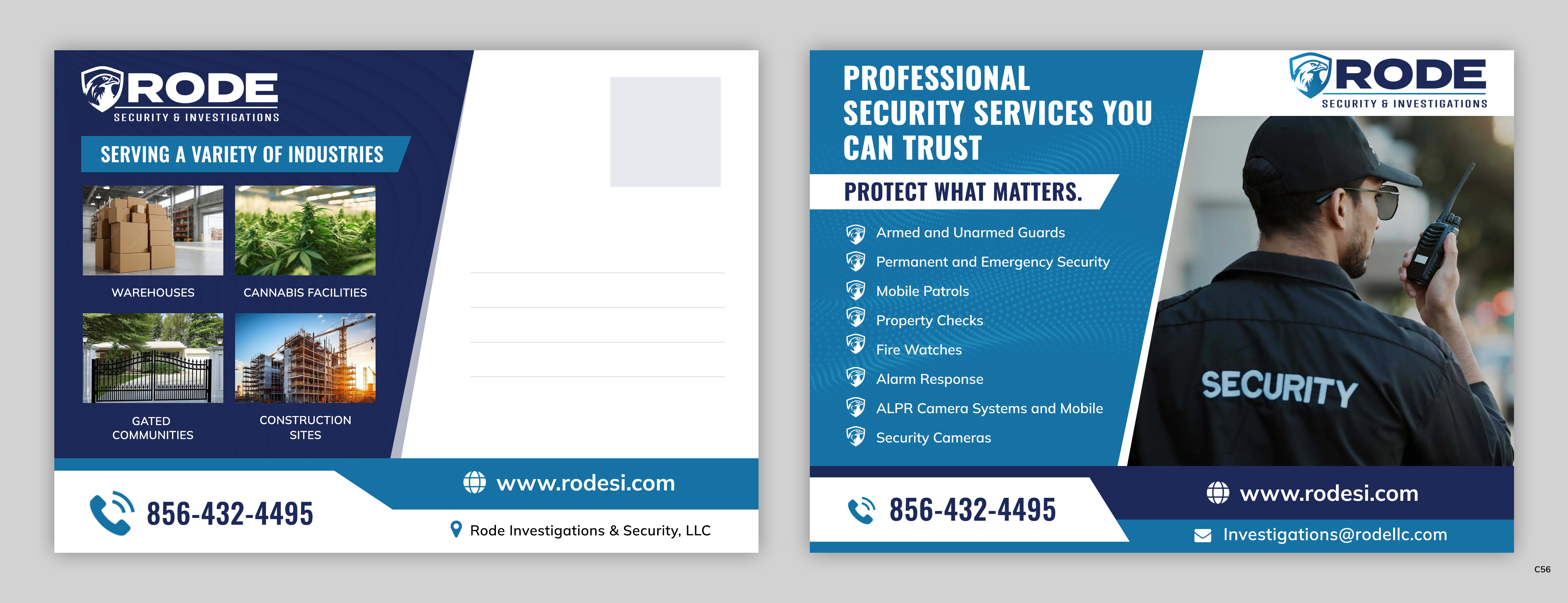 Postcard Design by pb for Rode Investigations & Security LLC | Design #37511206
