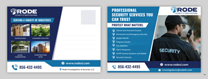 Postcard Design by pb for Rode Investigations & Security LLC | Design: #37511206