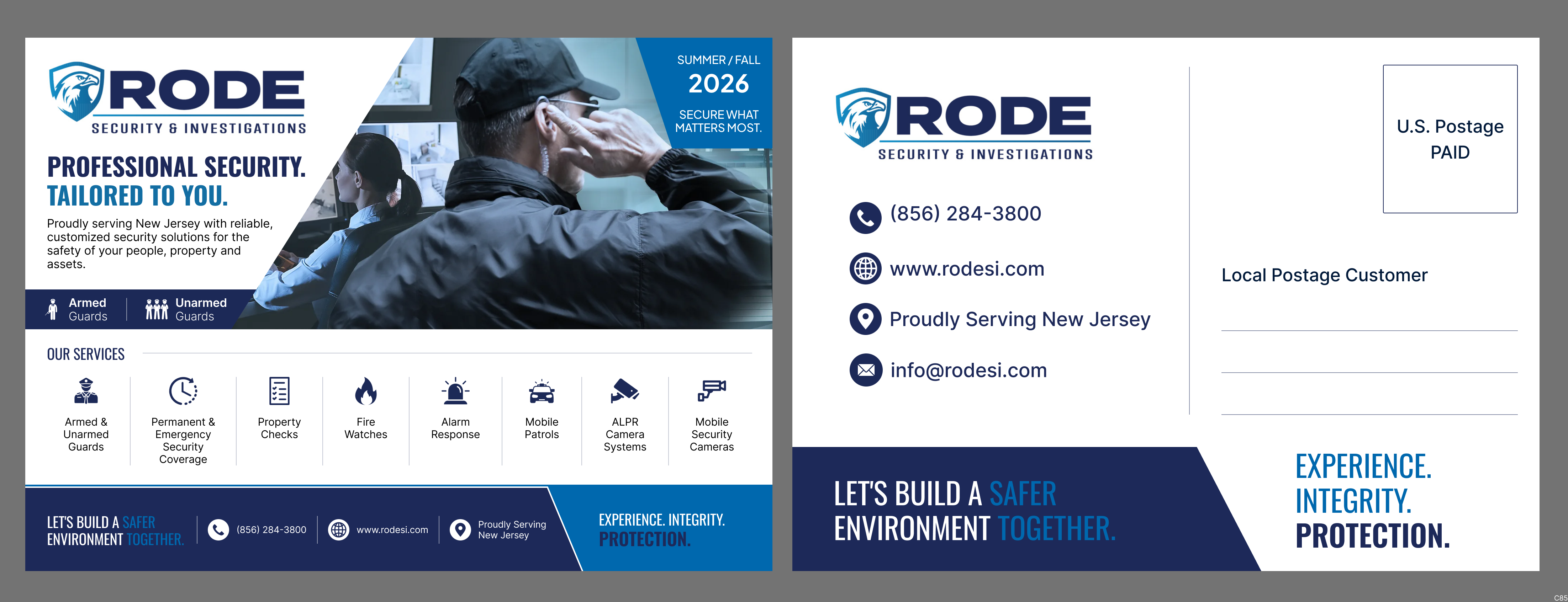 Postcard Design by pb for Rode Investigations & Security LLC | Design #37511215