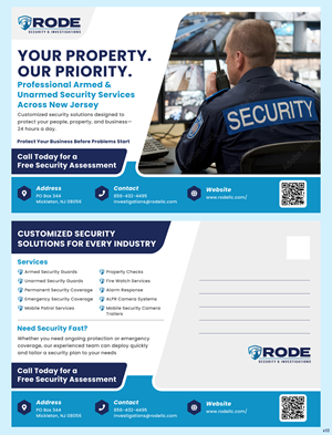 Postcard Design by pb for Rode Investigations & Security LLC | Design: #37511220